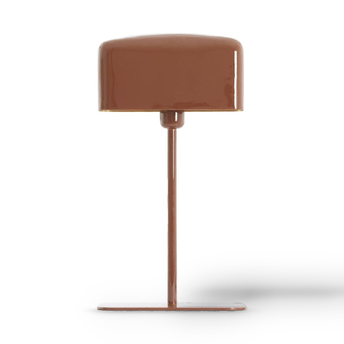 Elenie Gloss Red/Brown Metal Table Lamp