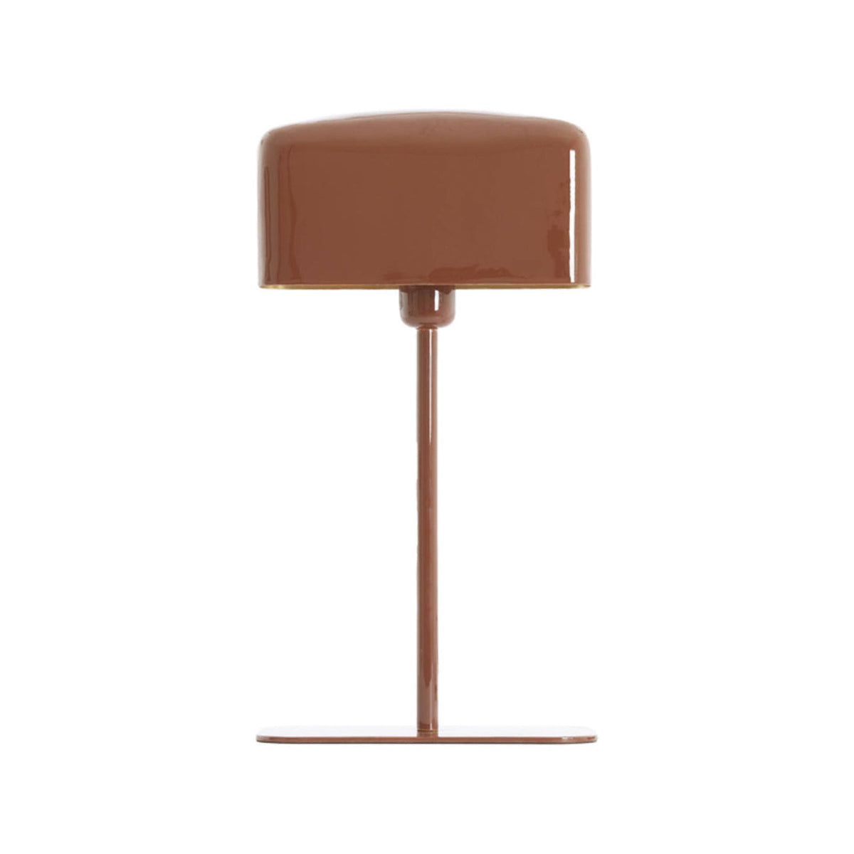 Elenie Gloss Red/Brown Metal Table Lamp