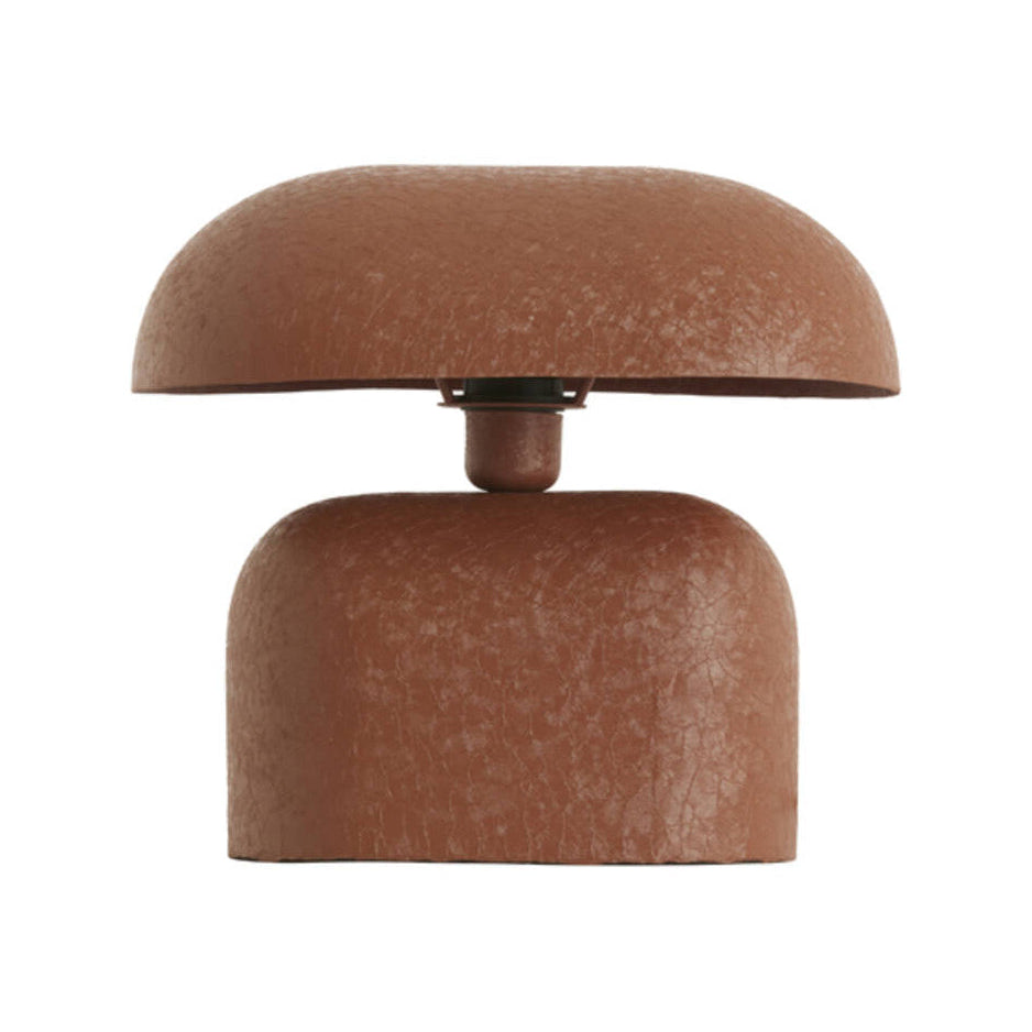 Todd Matt Dark Orange Metal Table Lamp