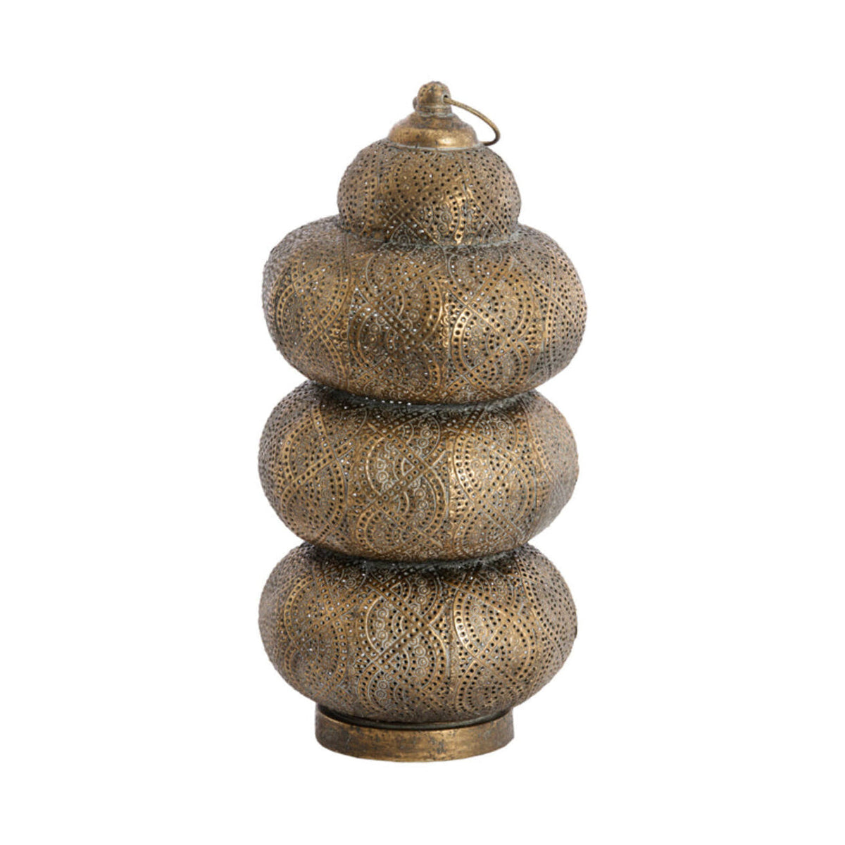 Kaito Brown Gold Metal Table Lamp