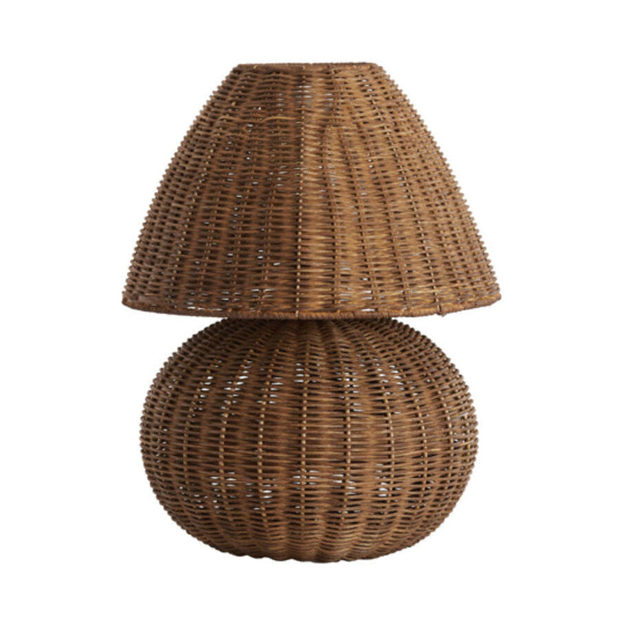 Mavon Dark Brown Rattan Table Lamp