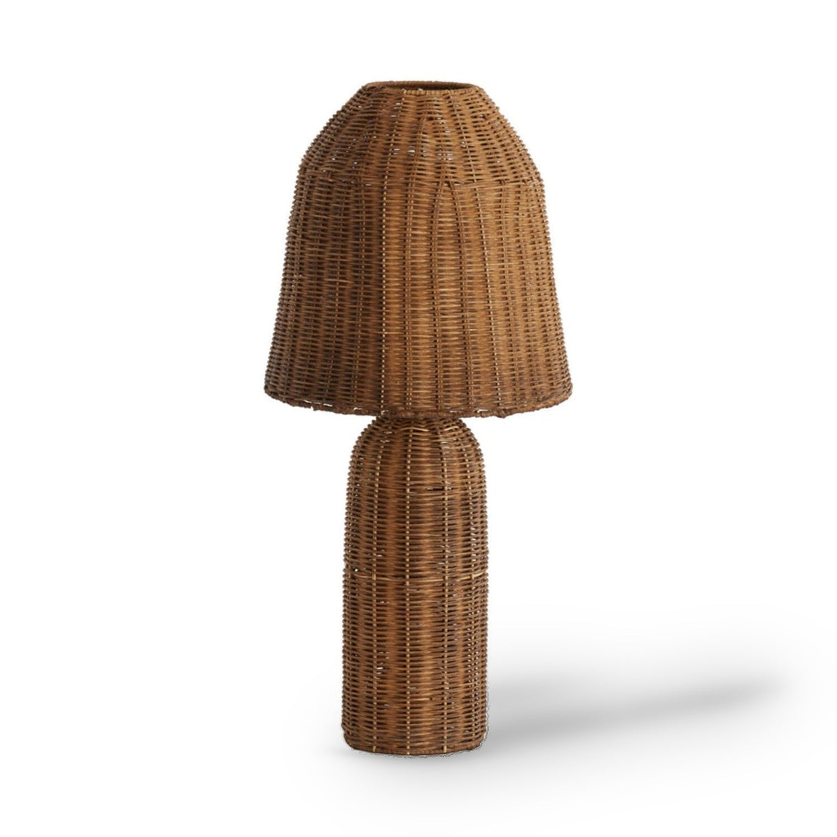 Mandor Dark Brown Rattan Table Lamp