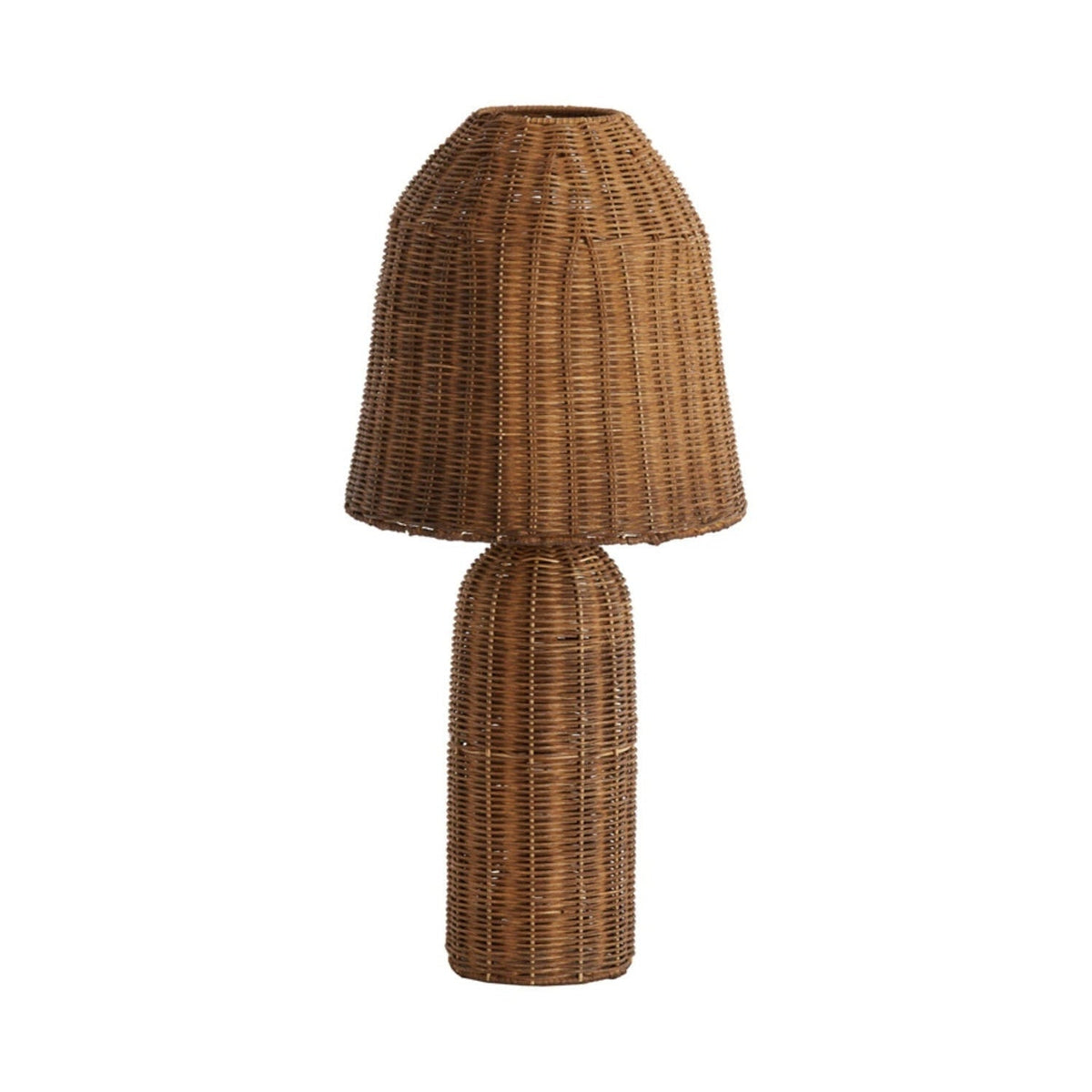 Mandor Dark Brown Rattan Table Lamp