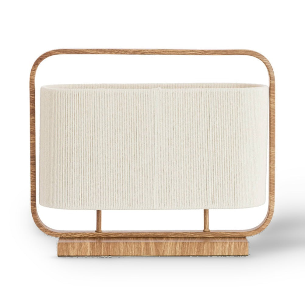 Lecce Natural & Cream Rope 2 Light Table Lamp
