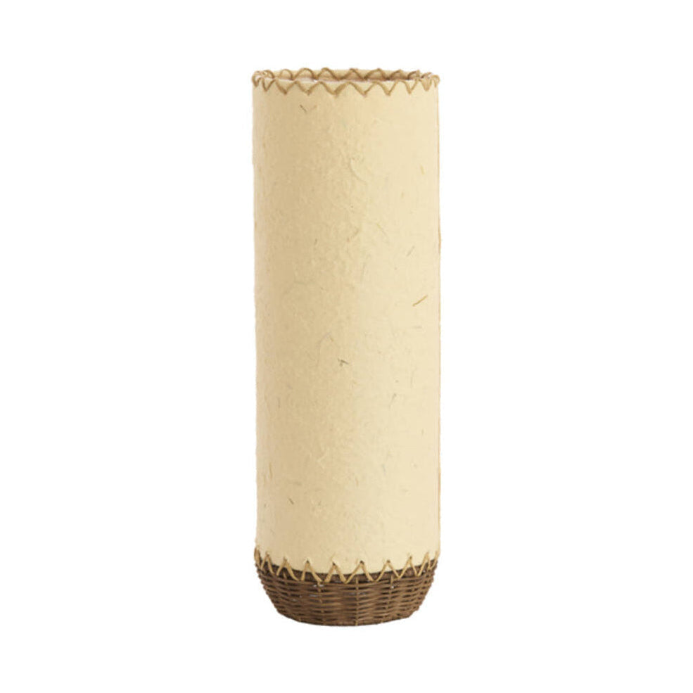 Tio Beige Paper & Dark Brown Rattan Table Lamp 40cm