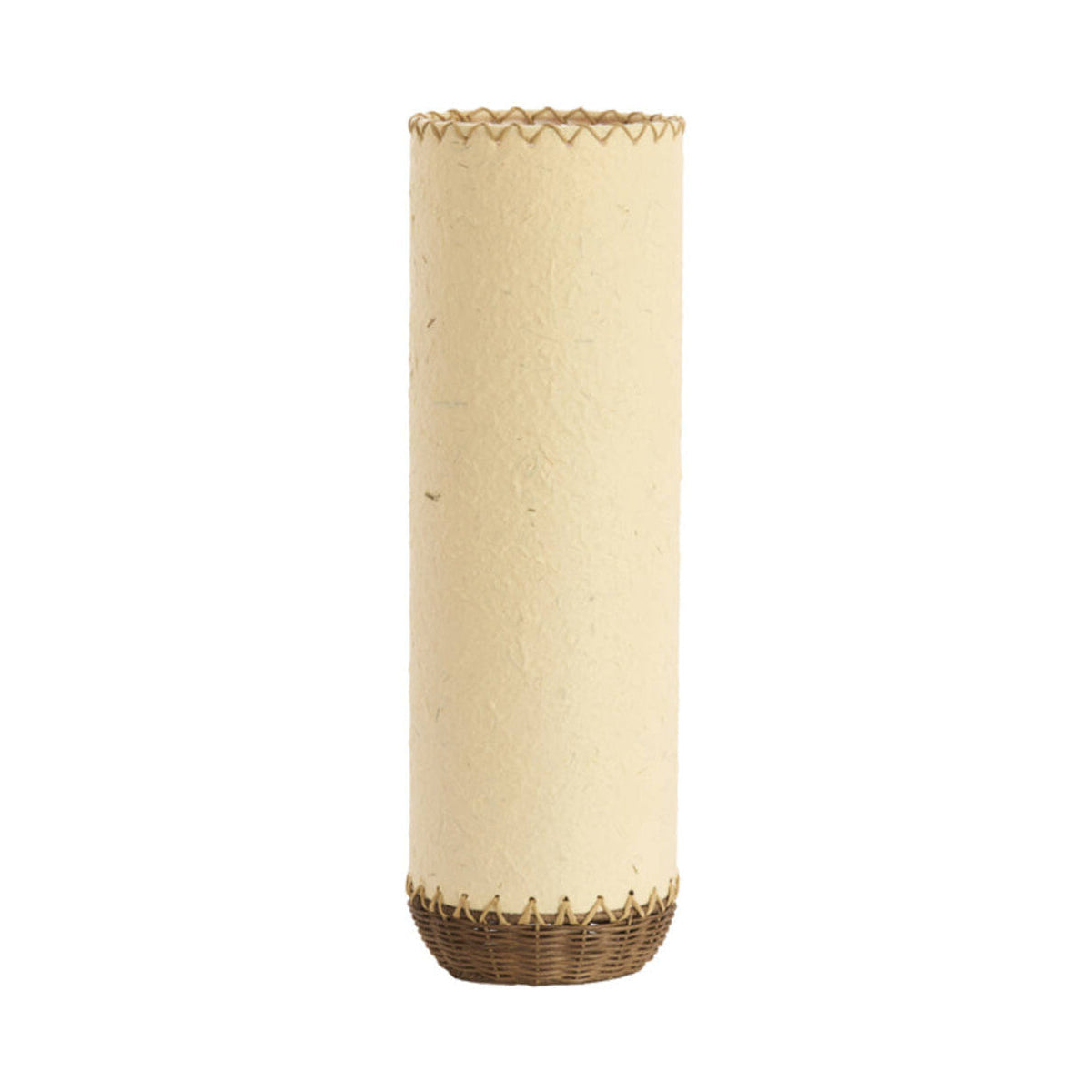 Tio Beige Paper & Dark Brown Rattan Table Lamp 49cm