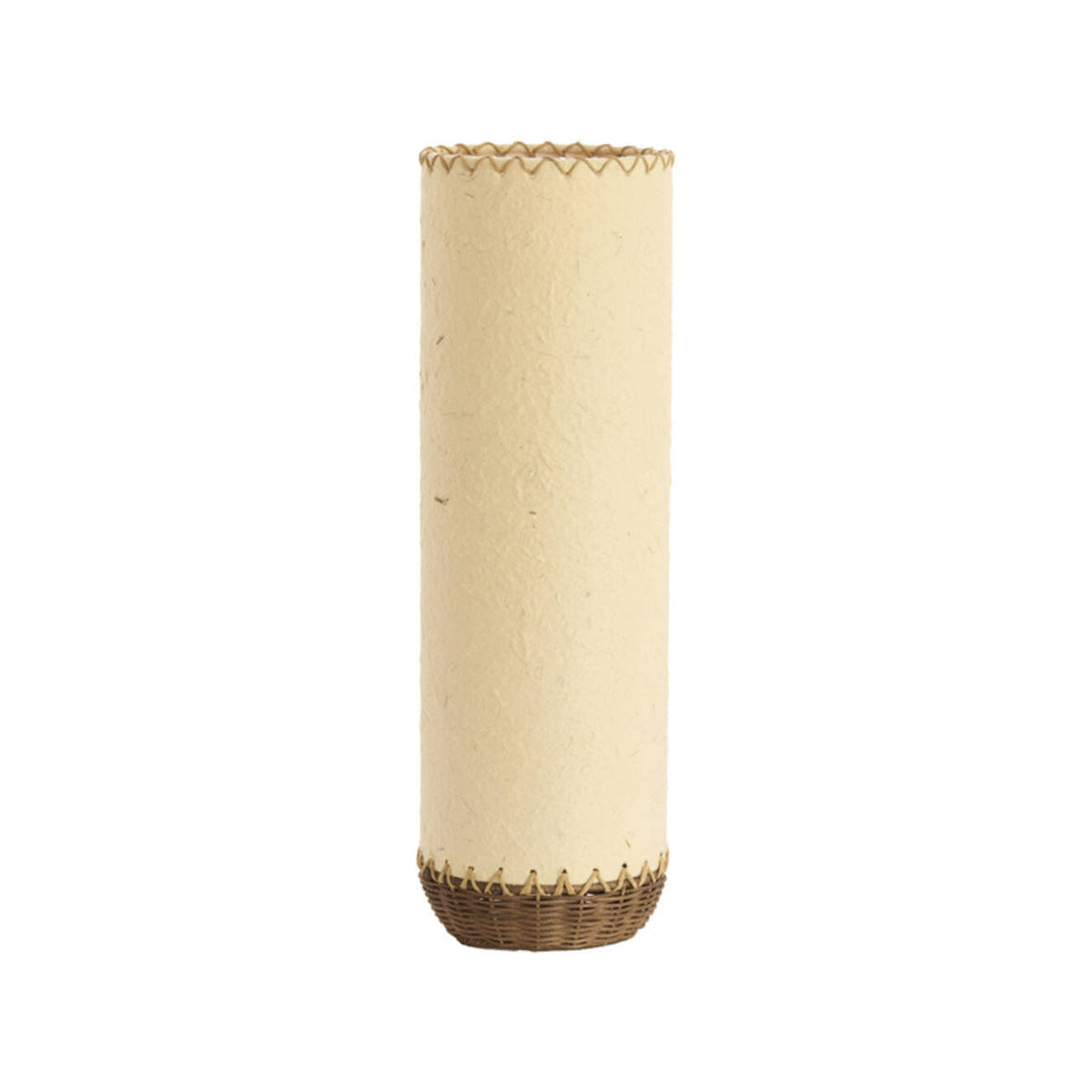 Tio Beige Paper & Dark Brown Rattan Table Lamp 49cm