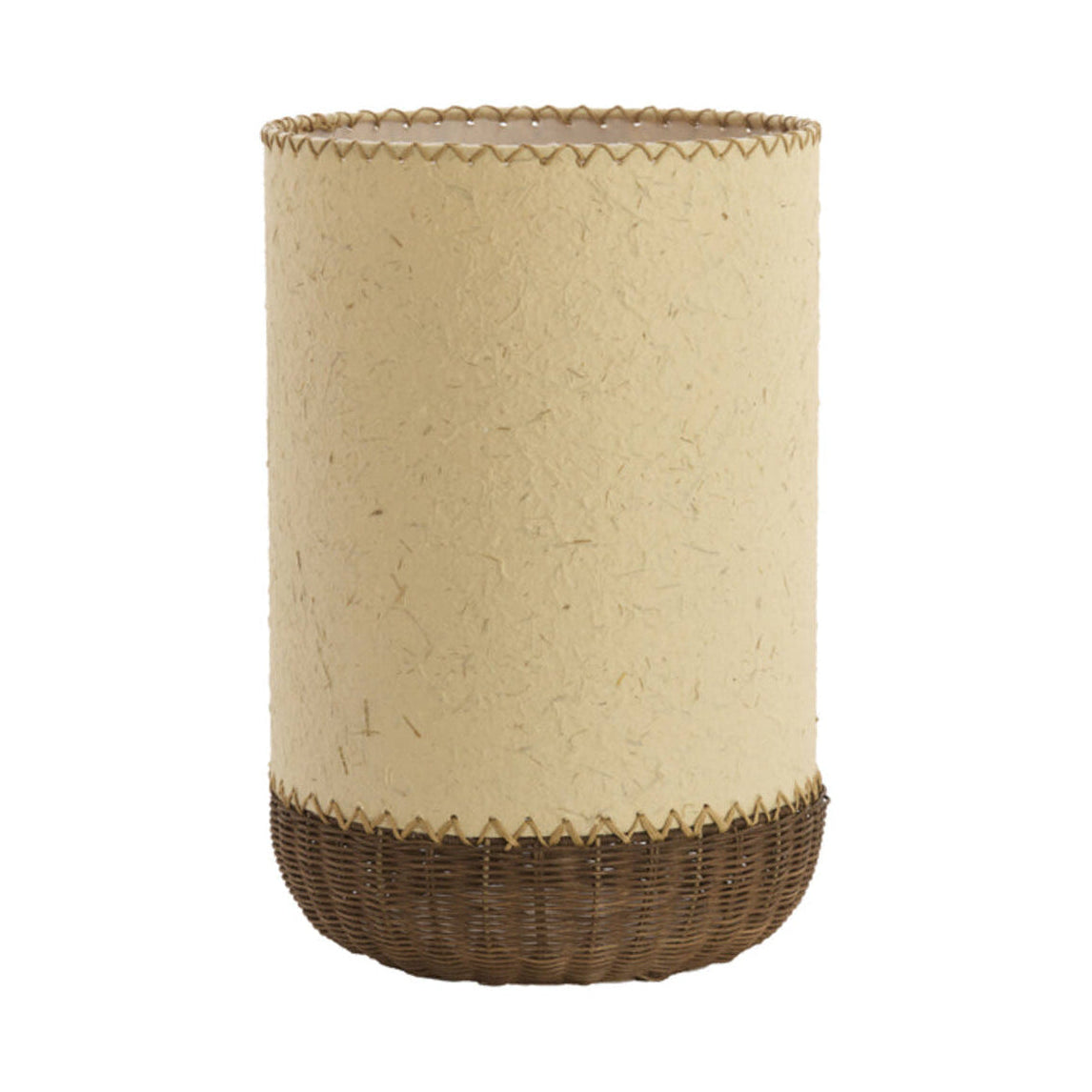 Tio Beige Paper & Dark Brown Rattan Table Lamp 46cm