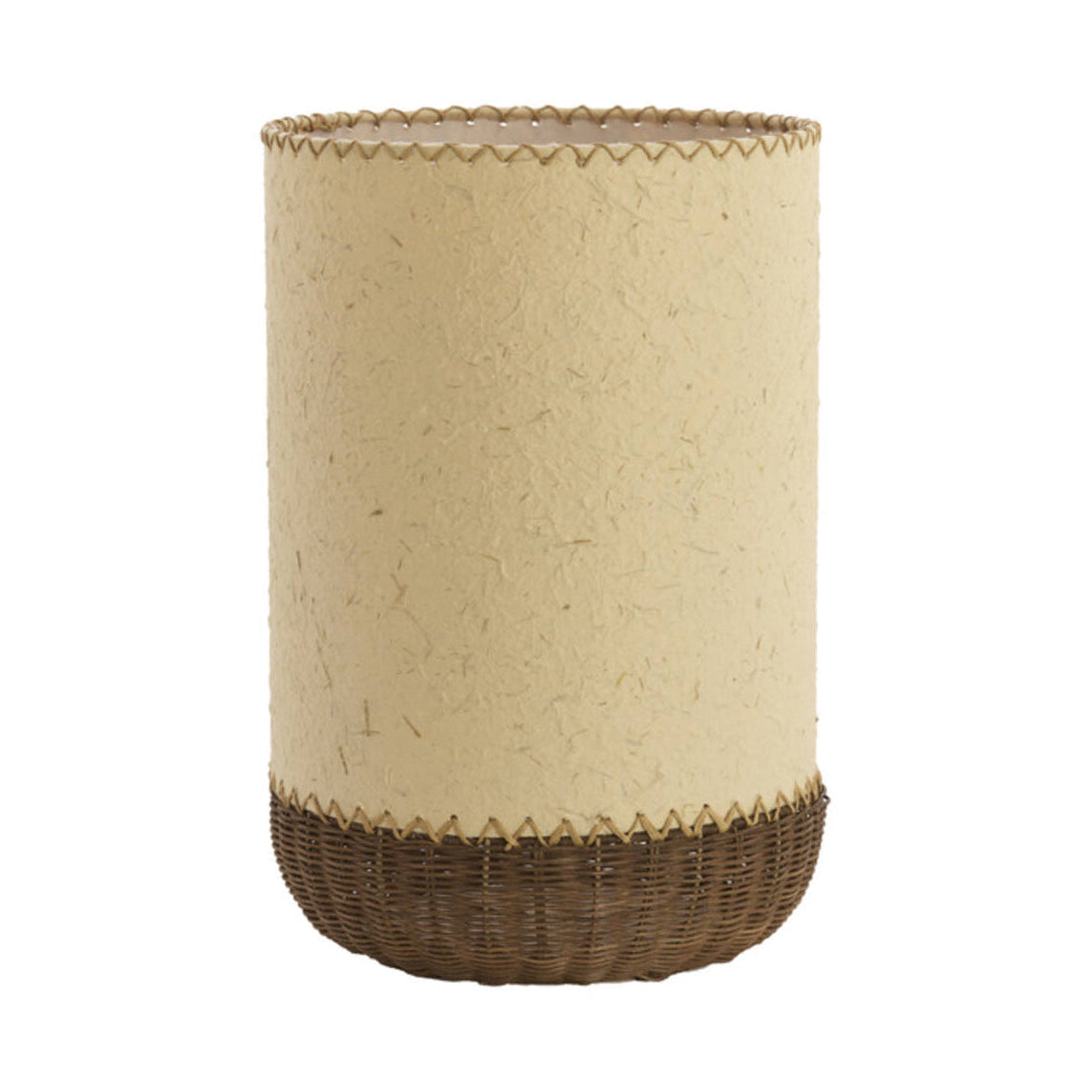 Tio Beige Paper & Dark Brown Rattan Table Lamp 46cm