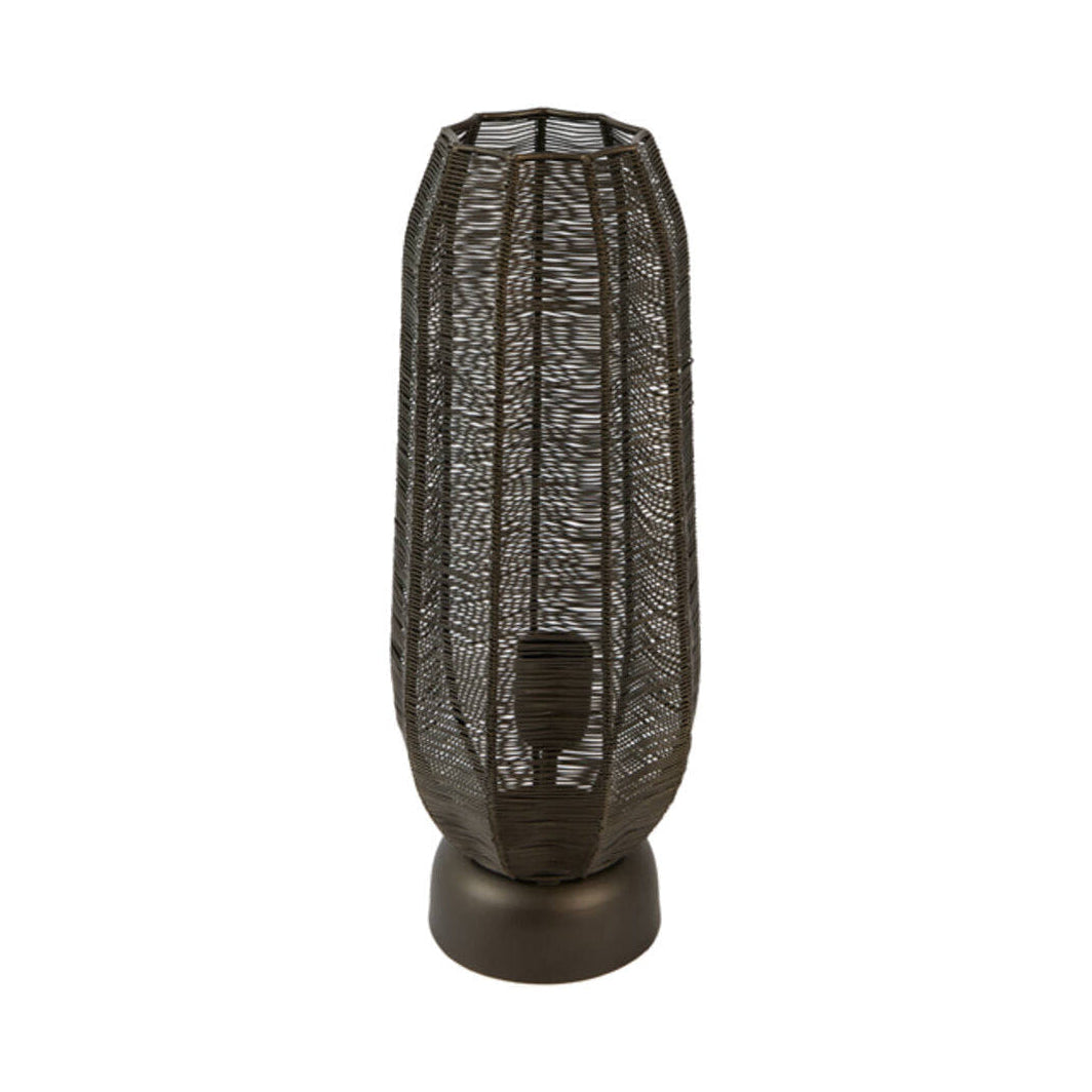Samret Matt Brown Bronze Metal Table Lamp 46cm