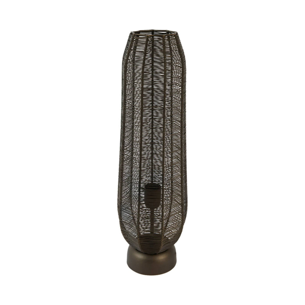 Samret Matt Brown Bronze Metal Table Lamp 60cm