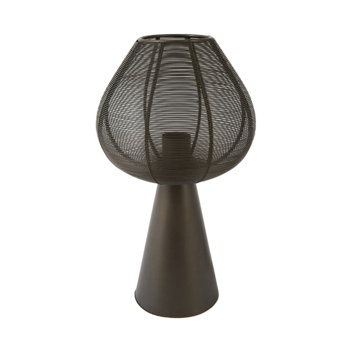 Maret Matt Brown Bronze Metal Table Lamp