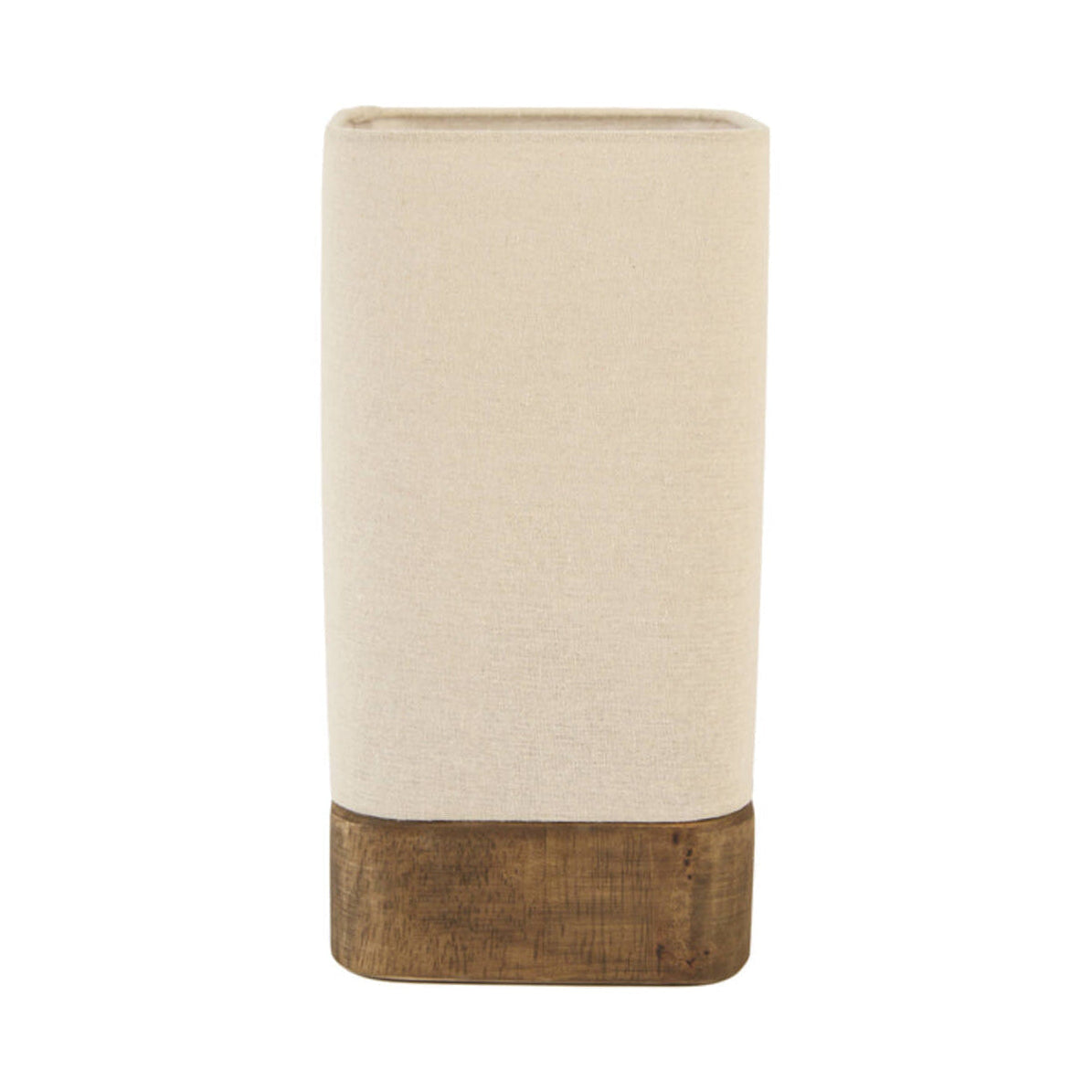 Wiam Brown Wood & Linen Table Lamp