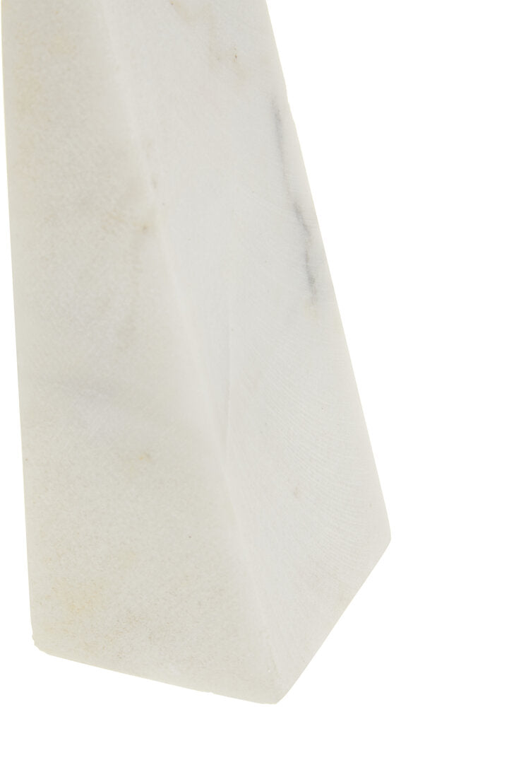 Yuki Set of 2 White Marble Bookends