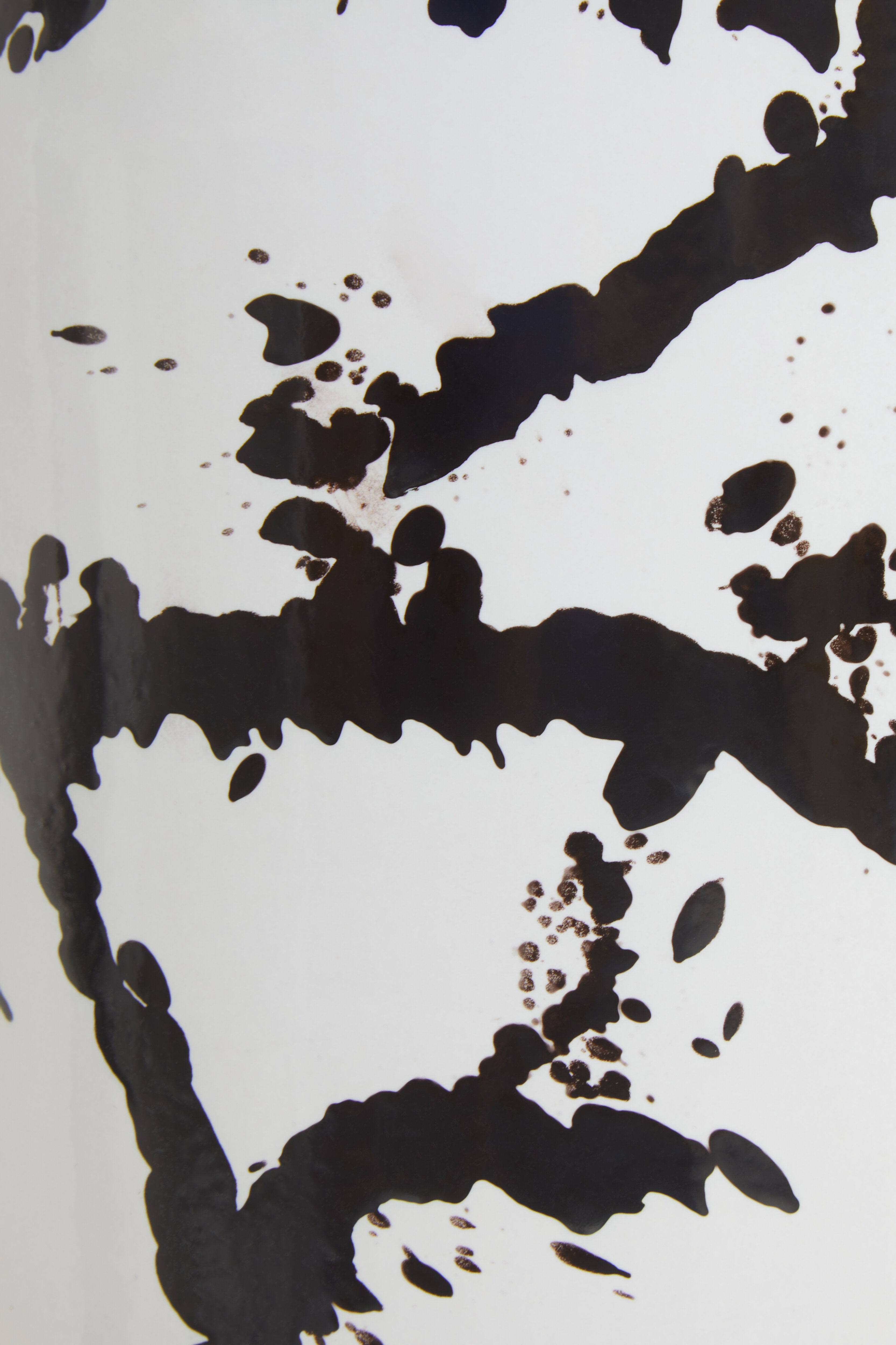 Agnes Black & White Splash Ceramic Planter | Large