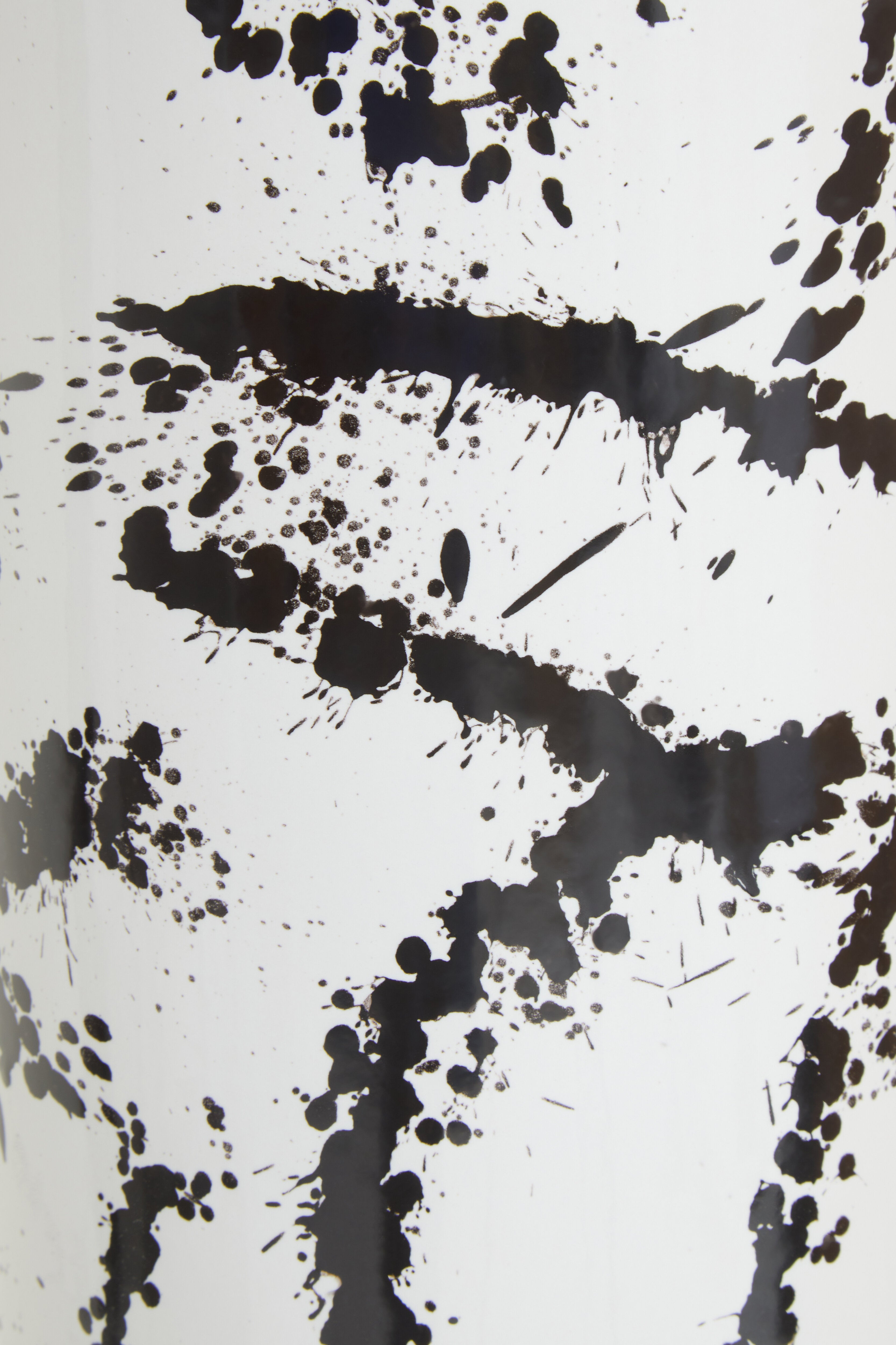 Agnes Black & White Splash Ceramic Vase | Large