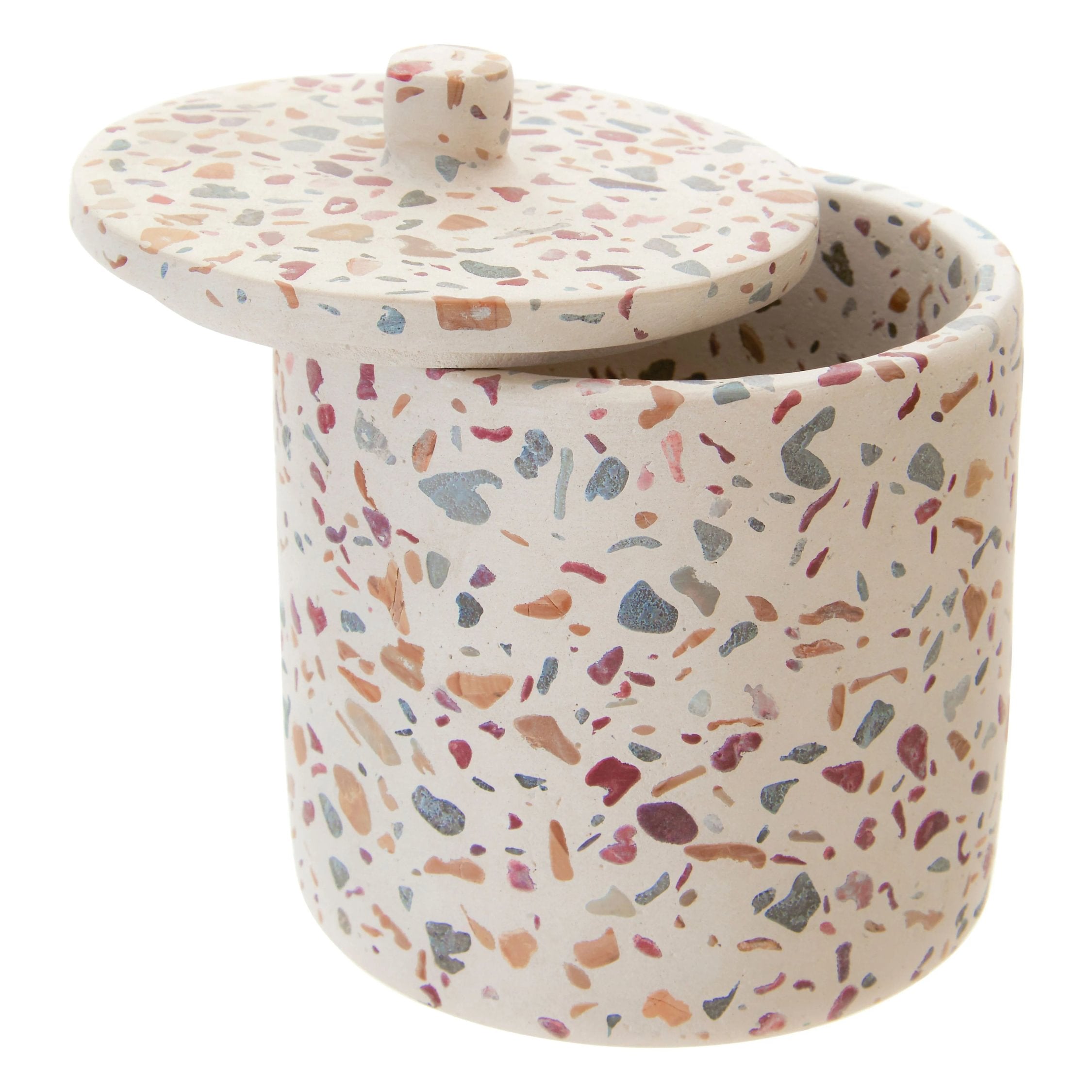 Veneto Terrazzo Effect Concrete Cotton Storage Jar