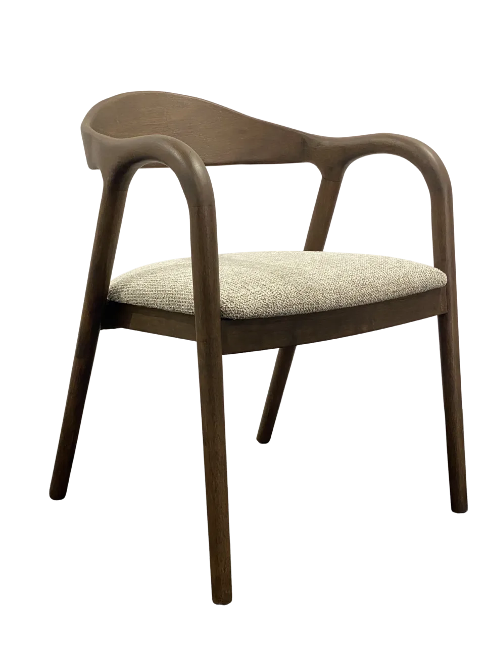 Richmond Interiors Mihara Mocca Brown Cuurved Dining Chair