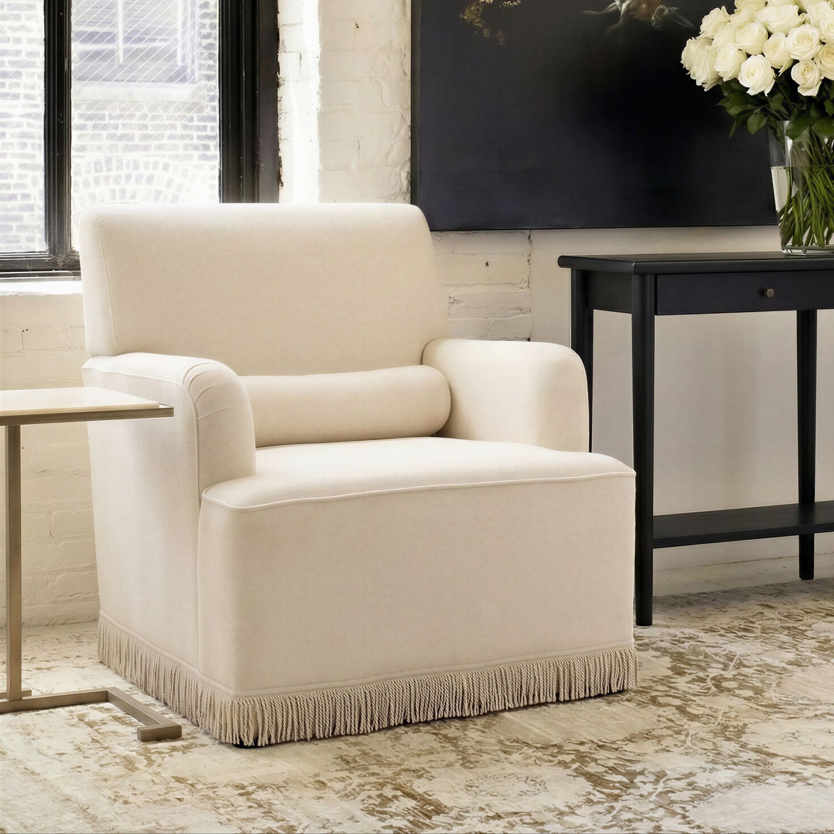 Josephine Soft Cream Armchair