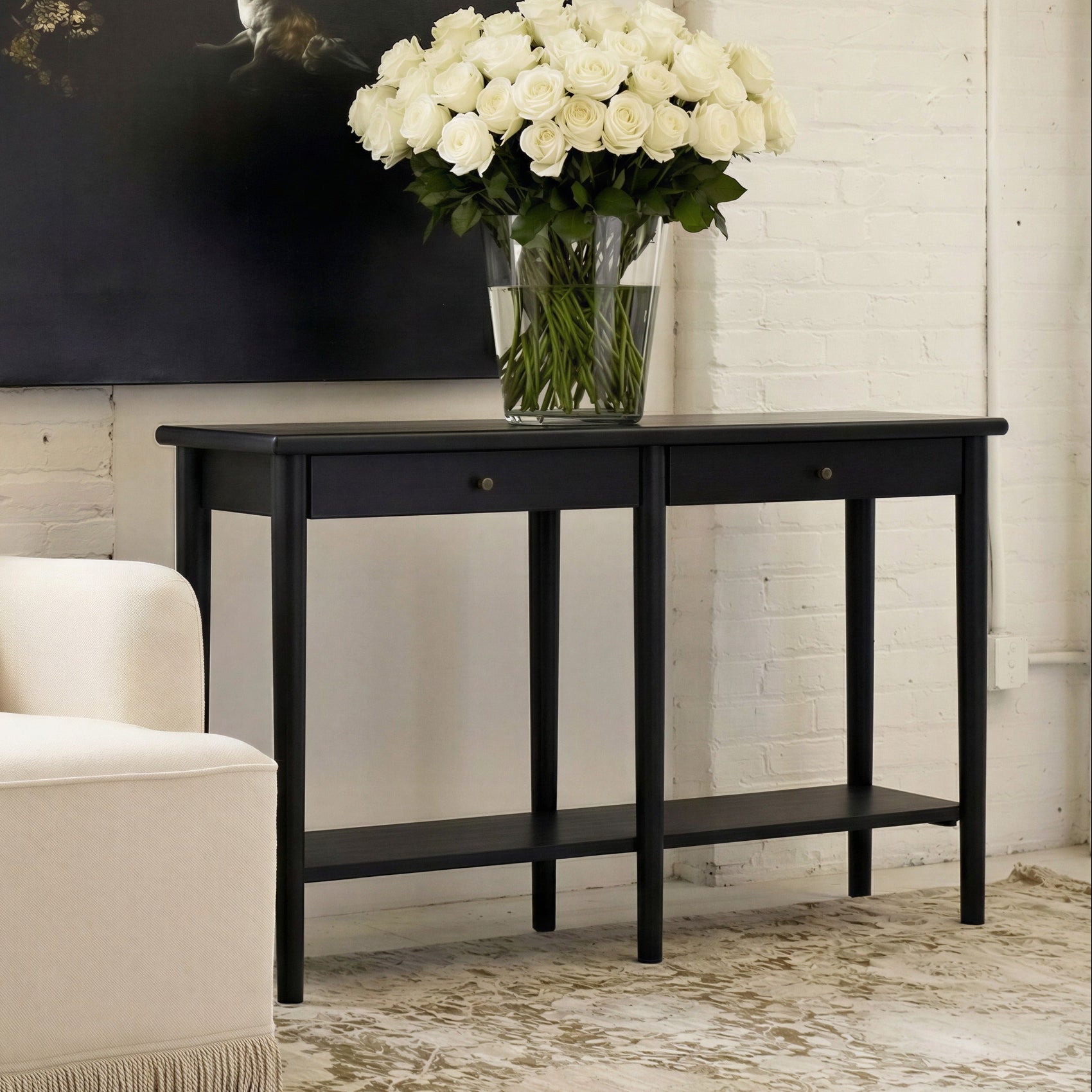 Jackson Matte Black Console Table