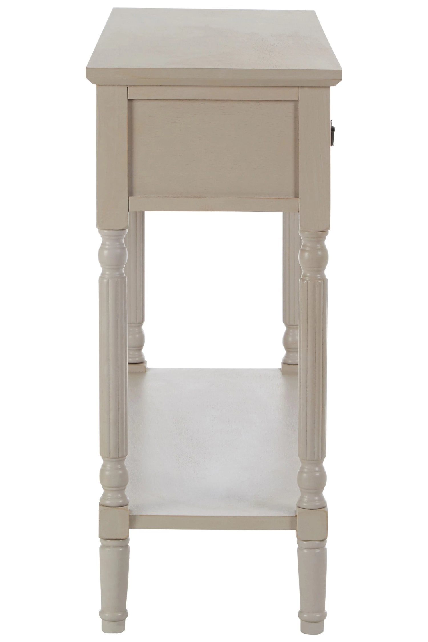Chelsea Grey Putty Wood 3 Drawer Console Table