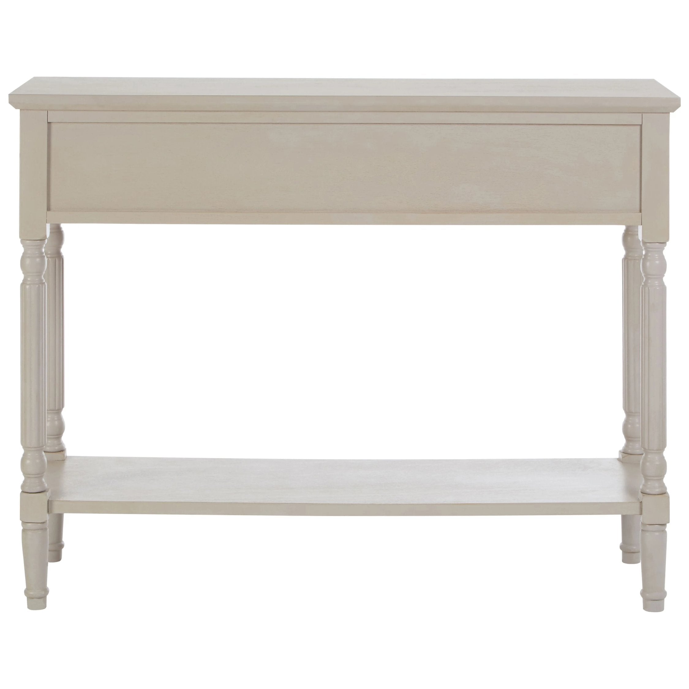 Chelsea Grey Putty Wood 3 Drawer Console Table