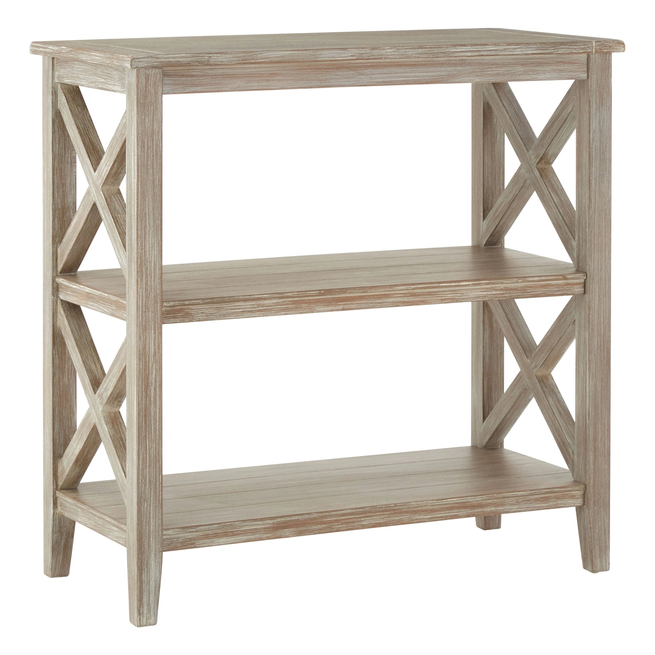 Chelsea 2 Tier Natural Wash Wood Bookshelf