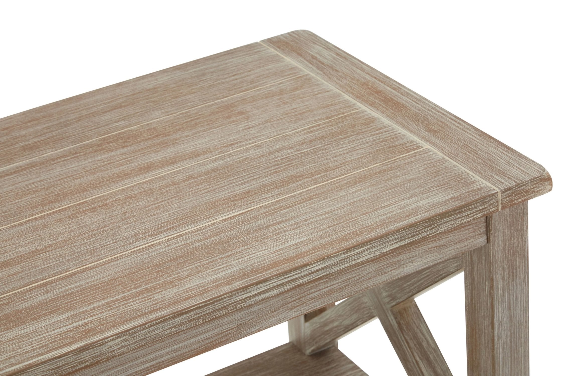 Chelsea 2 Tier Natural Wash Wood Bookshelf