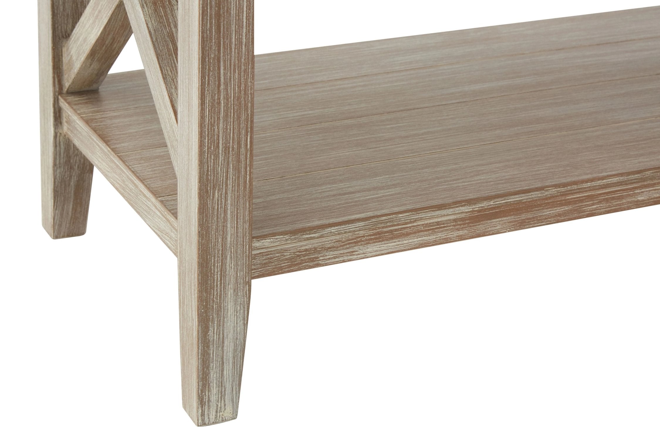 Chelsea 2 Tier Natural Wash Wood Bookshelf