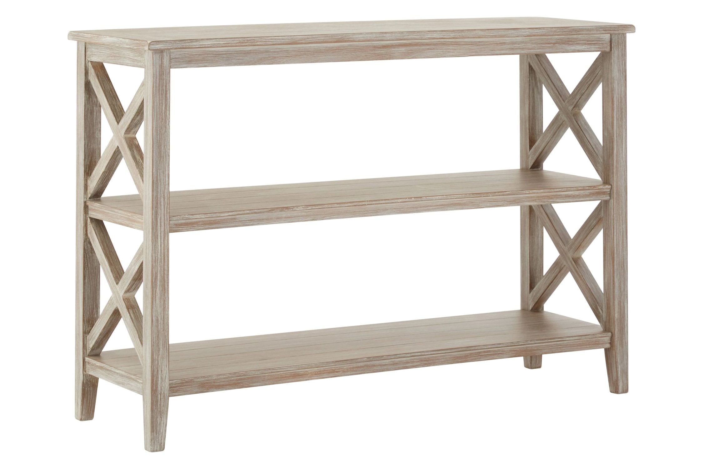 Chelsea Natural Wash 2 Tier Wood Bookshelf
