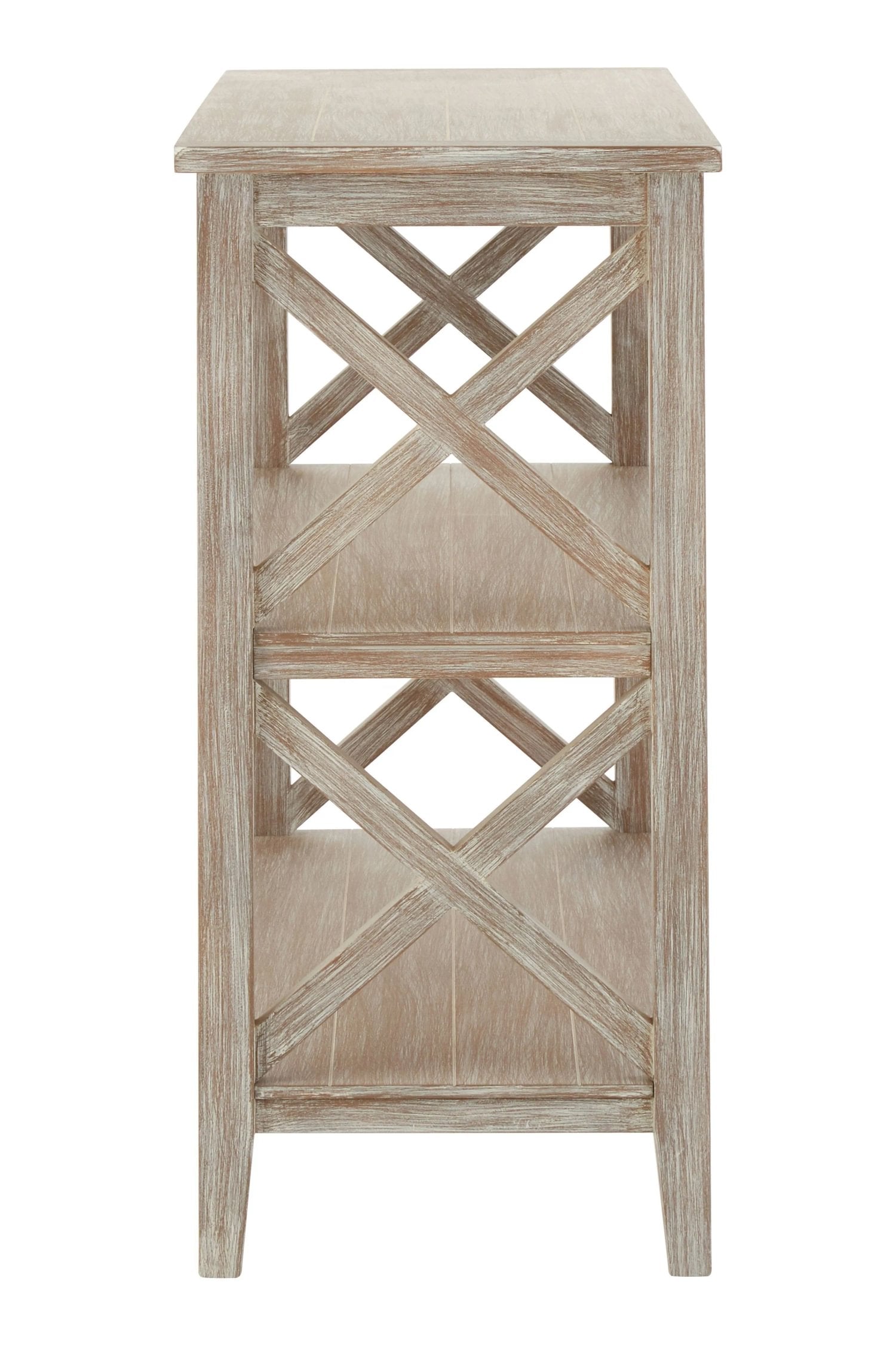 Chelsea Natural Wash 2 Tier Wood Bookshelf