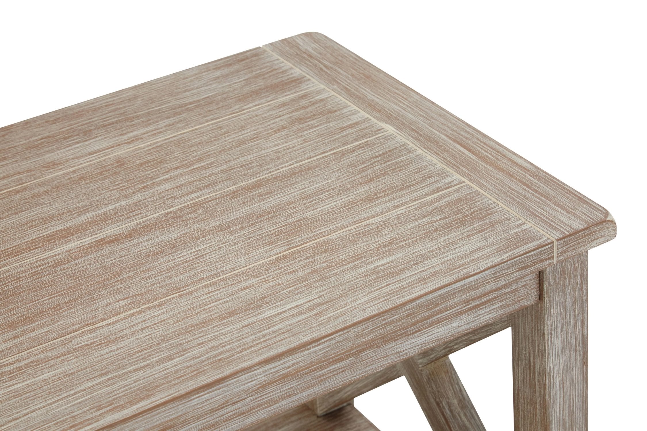 Chelsea Natural Wash 2 Tier Wood Bookshelf
