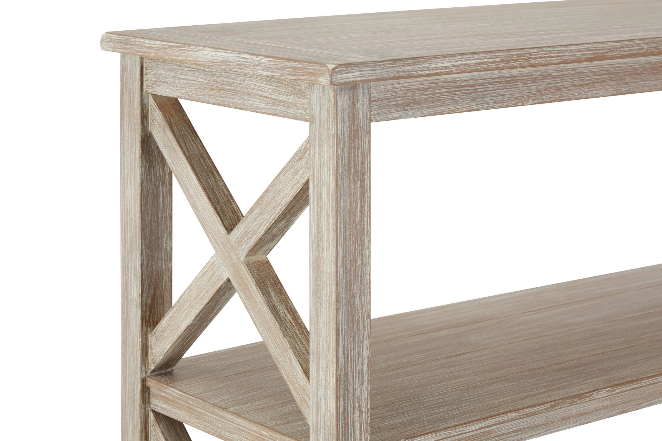 Chelsea Natural Wash 2 Tier Wood Bookshelf