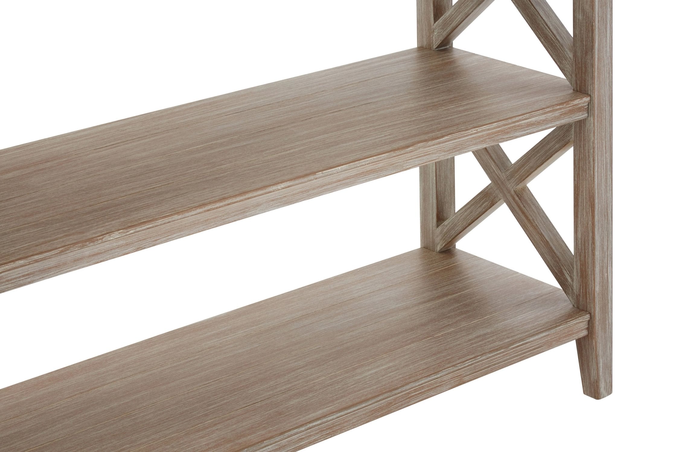 Chelsea Natural Wash 2 Tier Wood Bookshelf