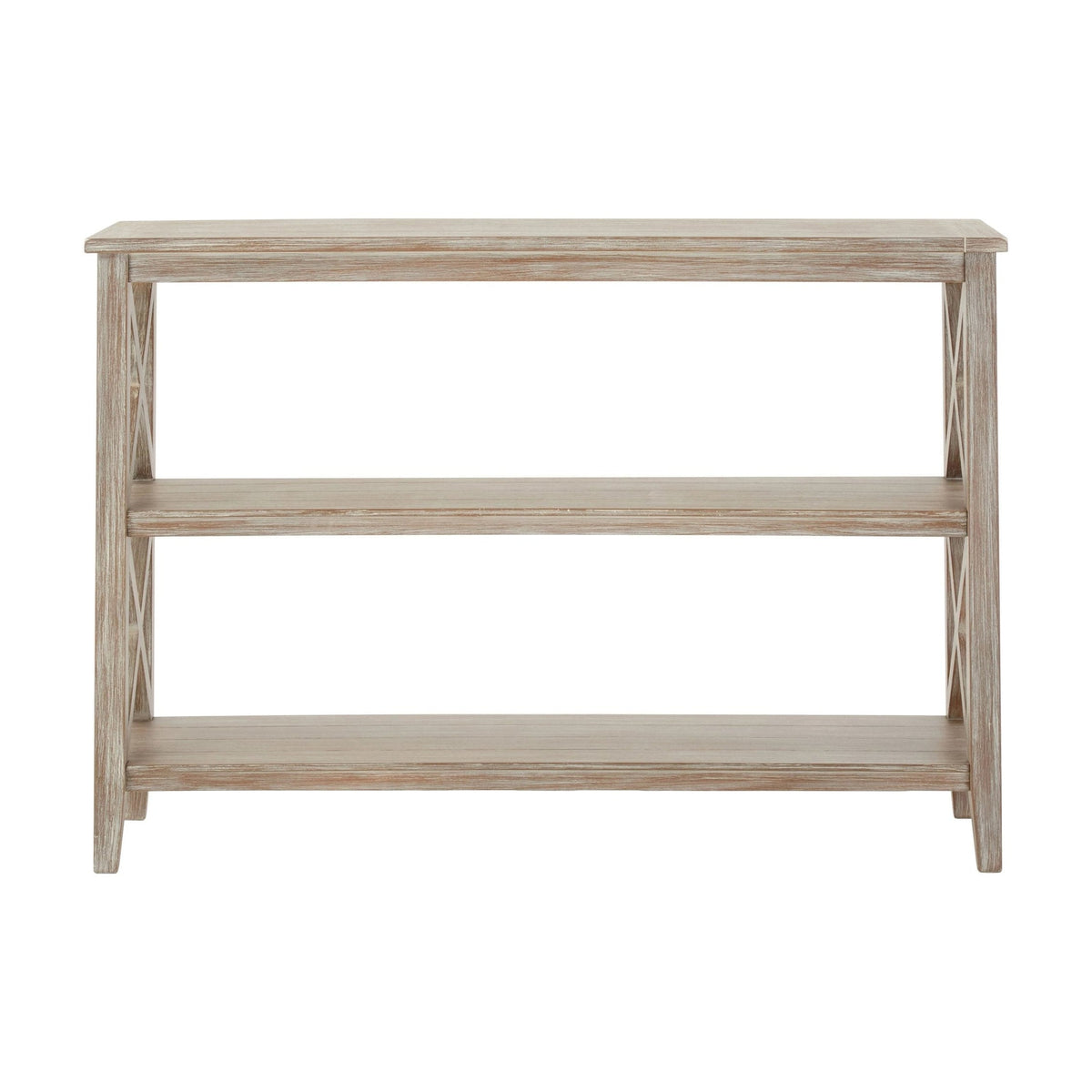Chelsea Natural Wash 2 Tier Wood Bookshelf