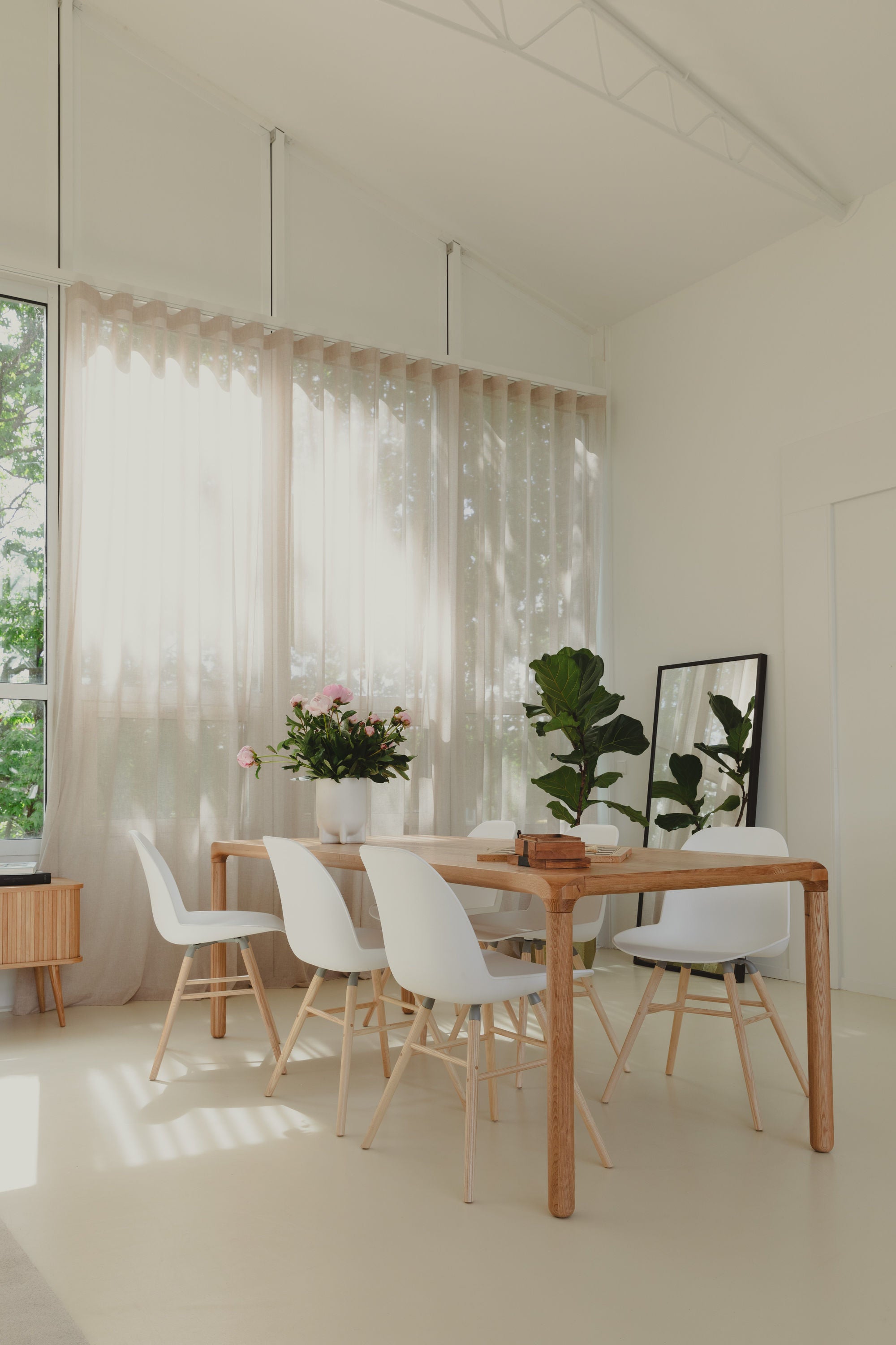 Zuiver Storm Natural Oak Wood Rectangle Dining Table 220cm