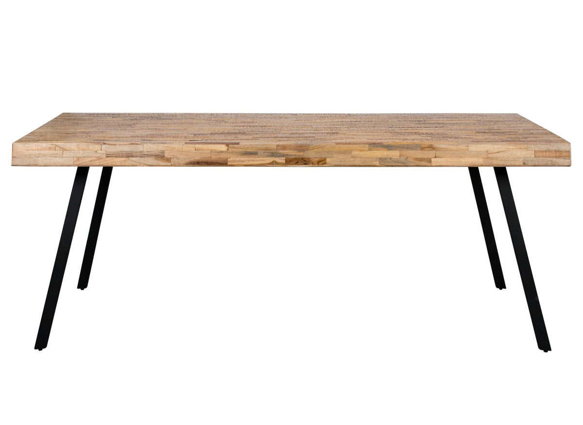 Suri Natural Teak Wood Rectangle Dining Table 200cm