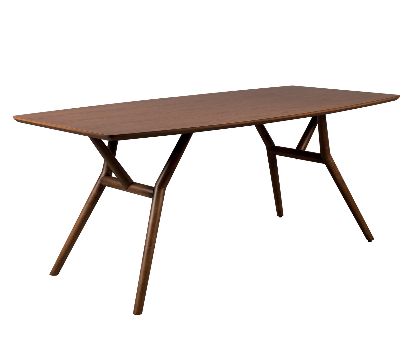 Dutchbone Malaya Walnut Brown Wood Rectangle Dining Table