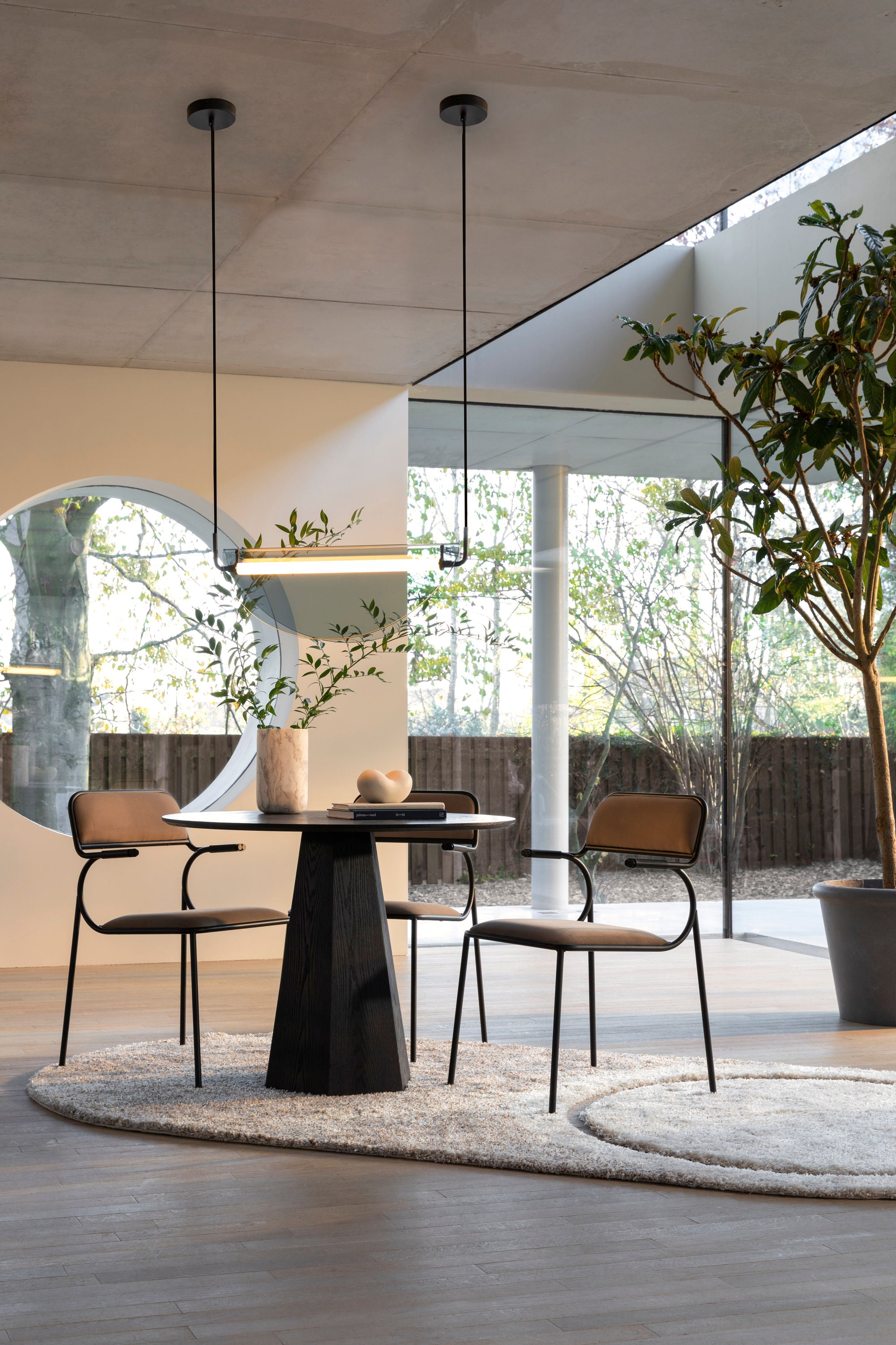 Zuiver Pilar Black Wood Round Dining Table