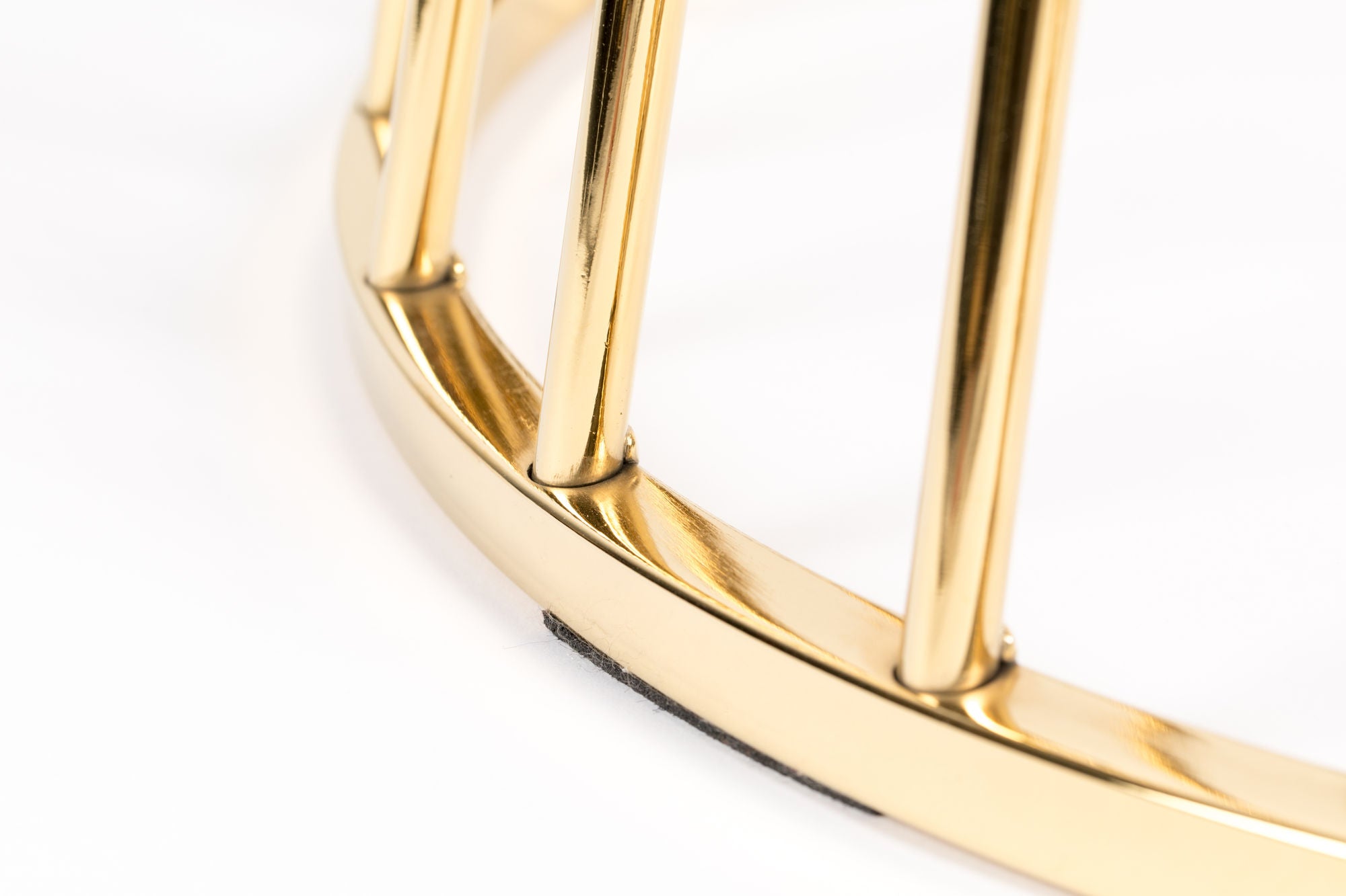 Floris Gold & Smoked Glass Round Dining Table