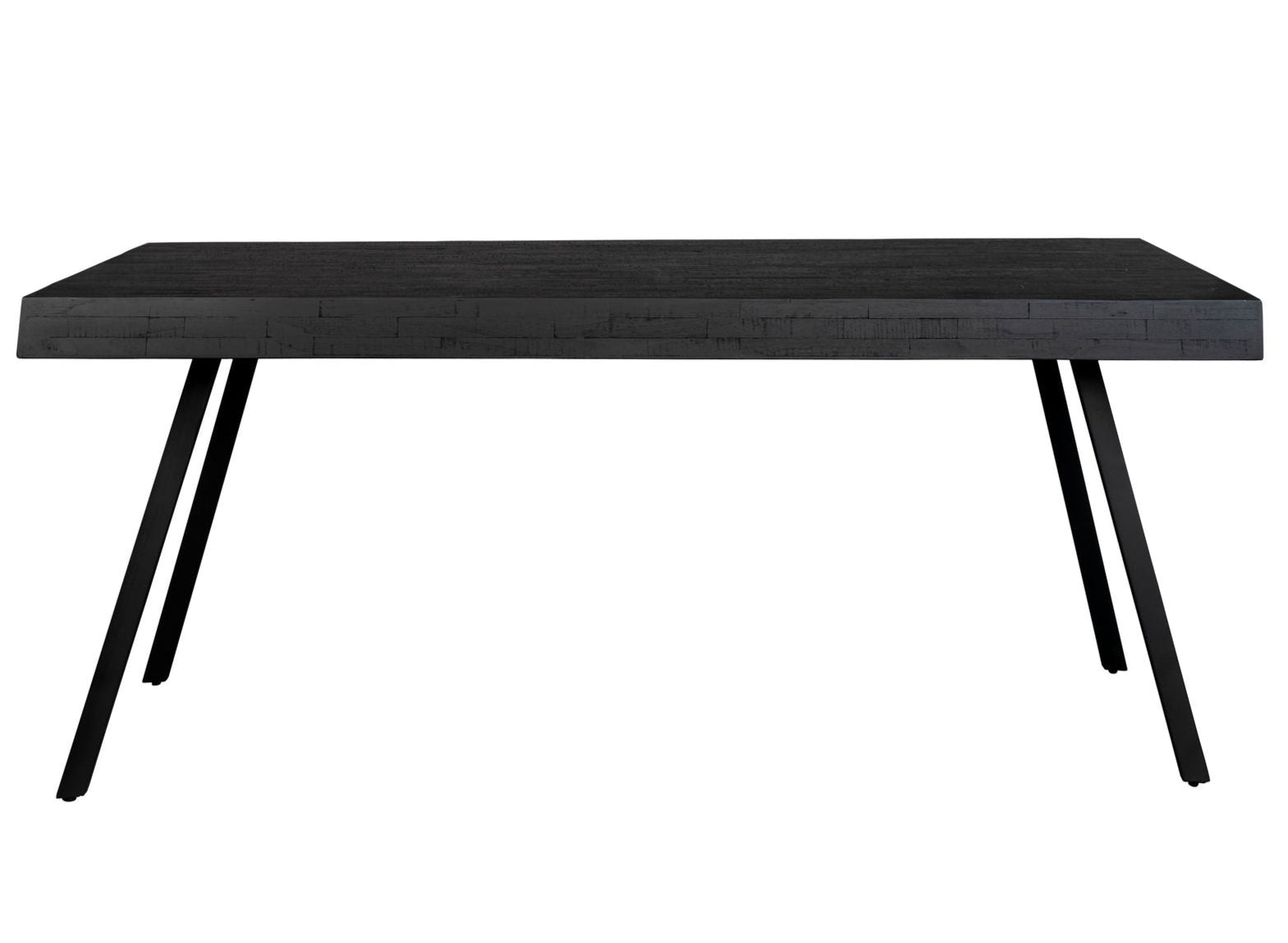 Suri Black Teak Wood Rectangle Dining Table 160cm