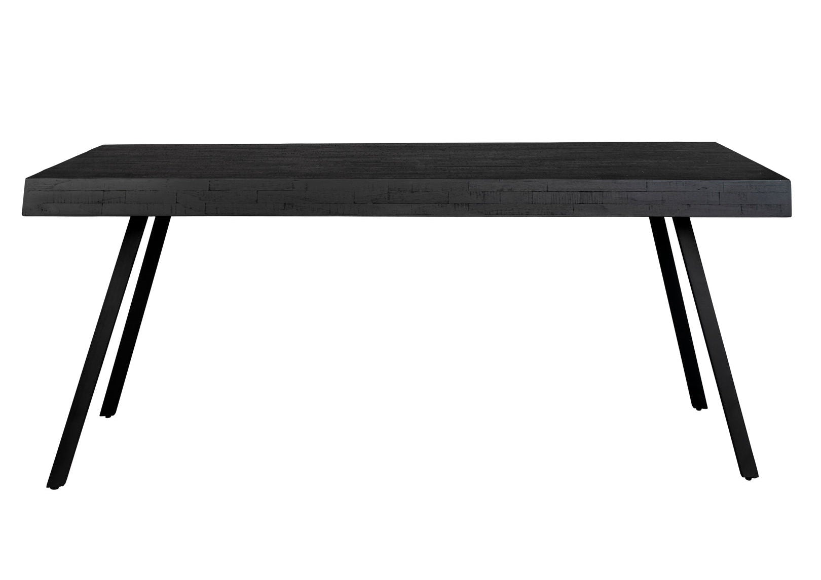 Suri Black Teak Wood Rectangle Dining Table 200cm