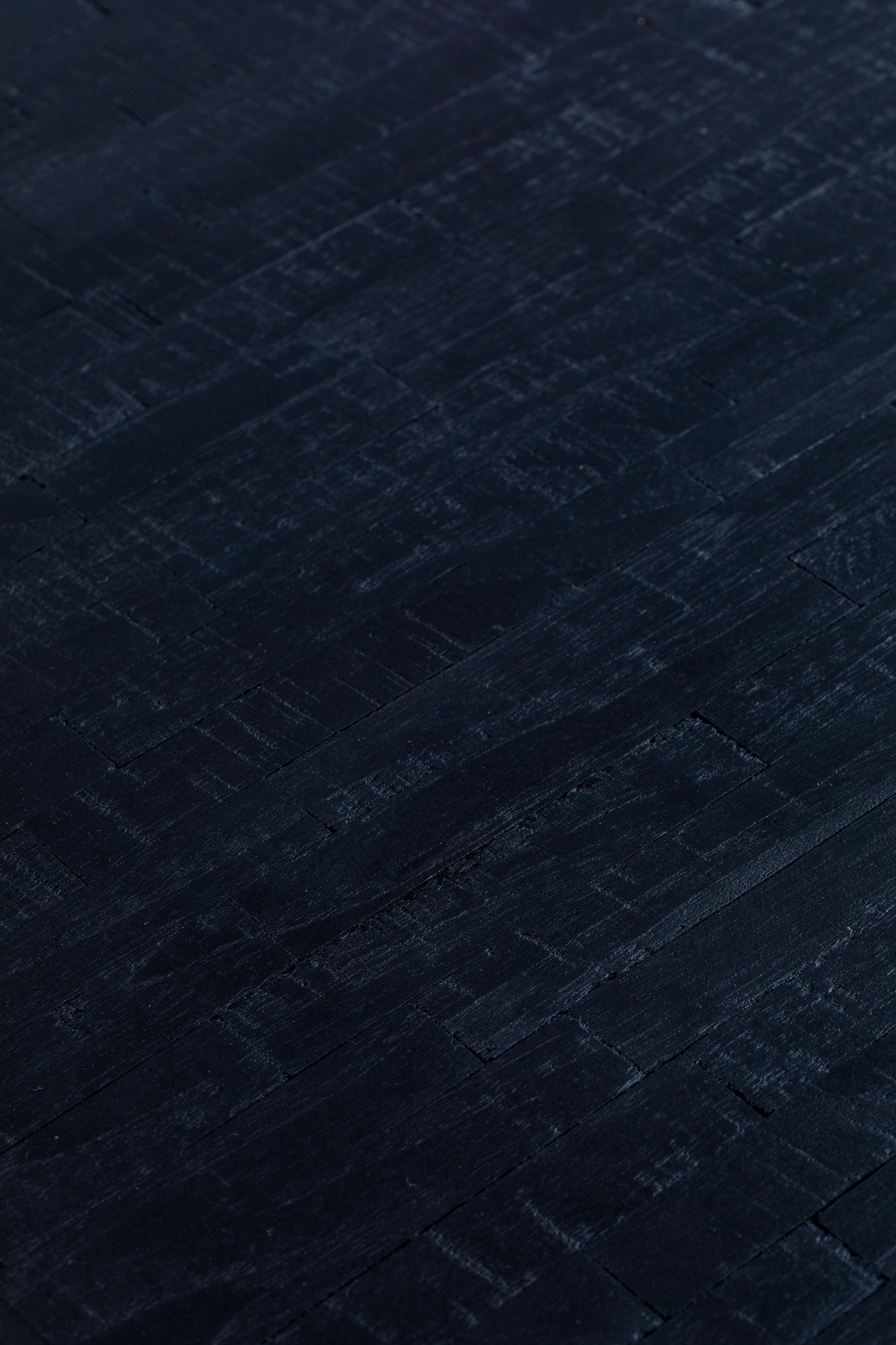 Suri Black Teak Wood Rectangle Dining Table 200cm