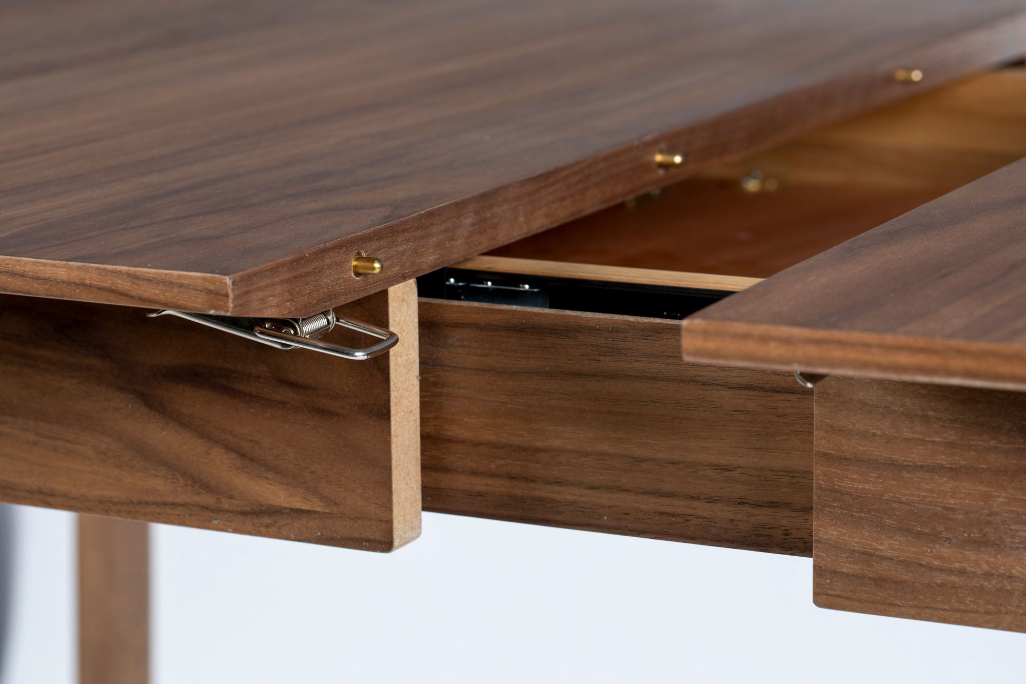 Zuiver Glimps Walnut Brown Wood Extending Dining Table 180cm