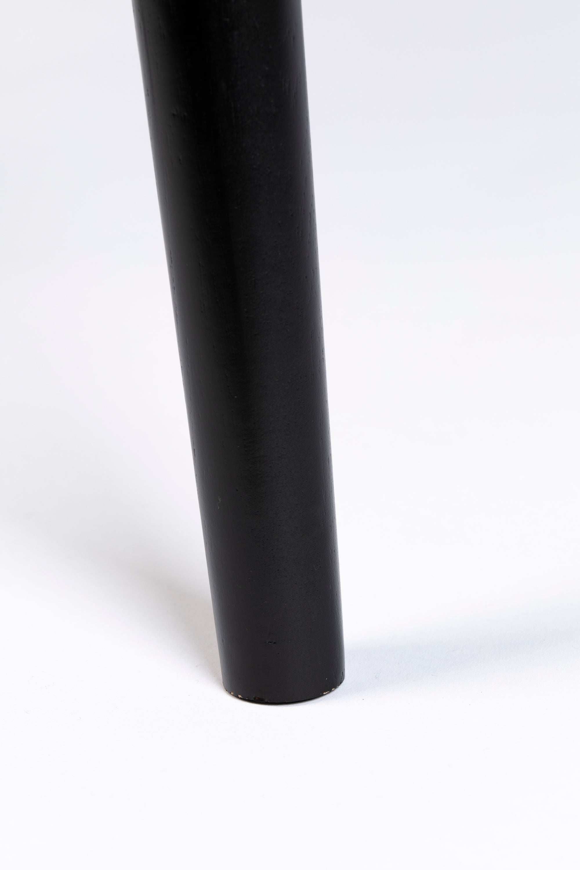 Fabio Black Wood Round Dining Table 100cm