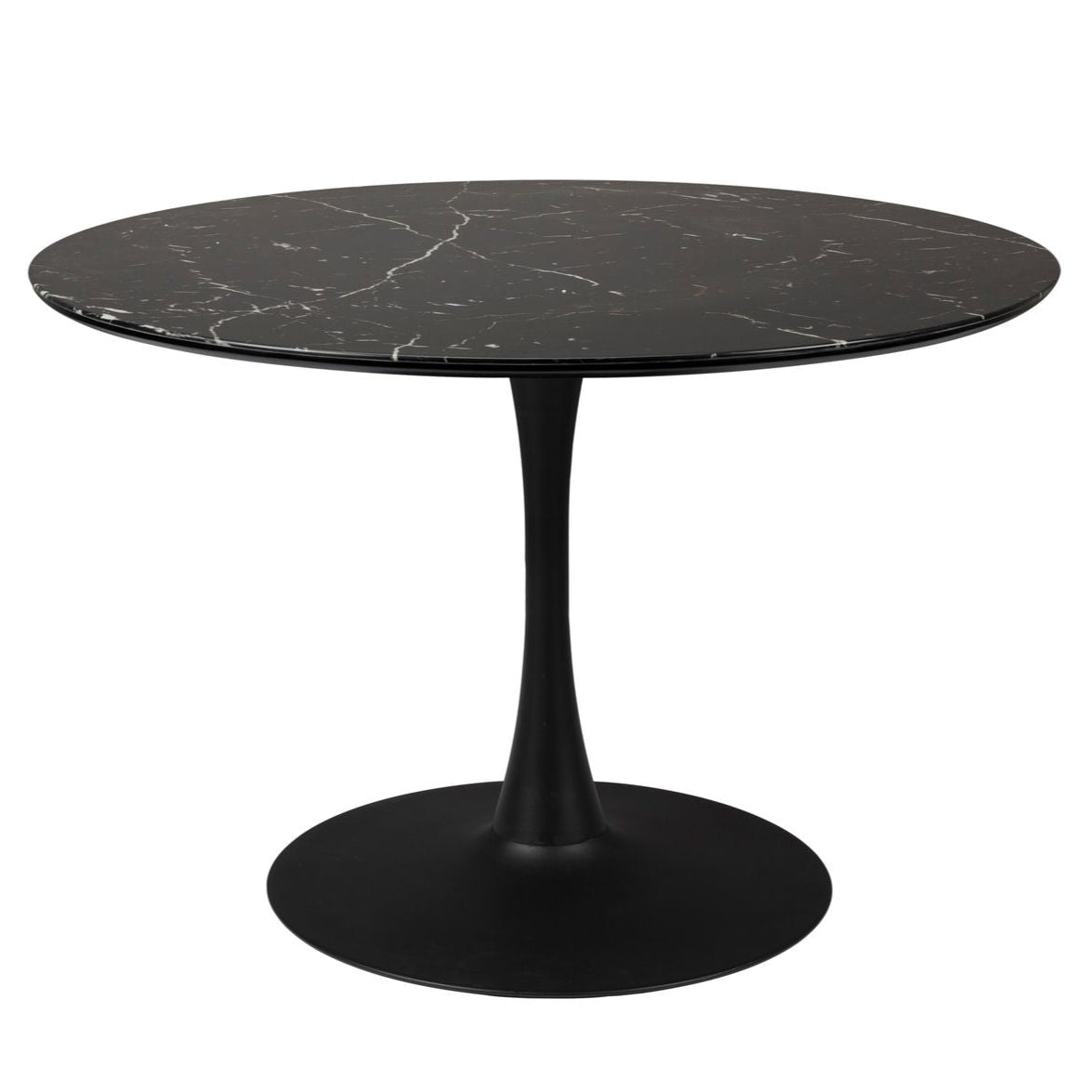 Maru Black Marble Round Dining Table