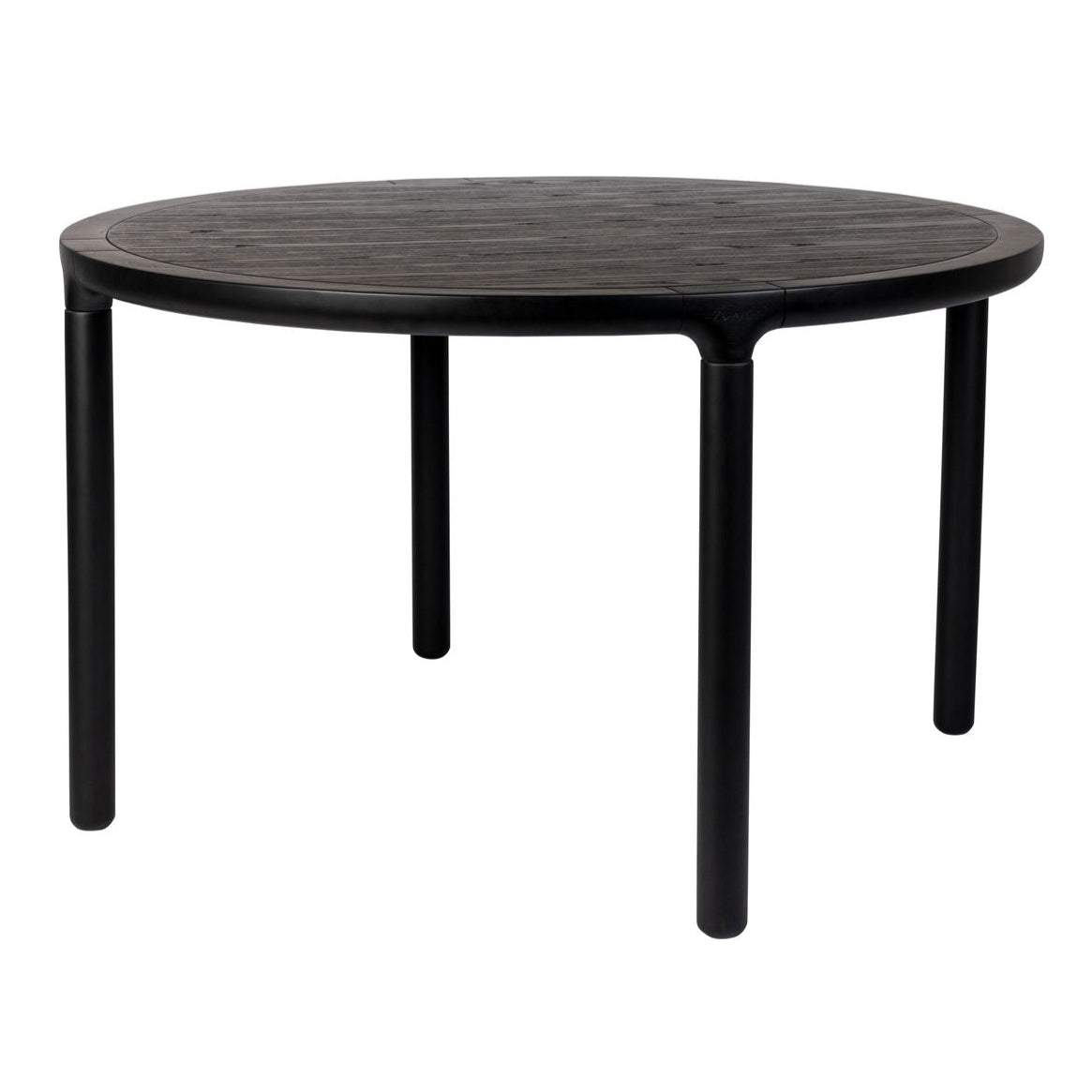 Zuiver Storm Black Oak Wood Round Dining Table