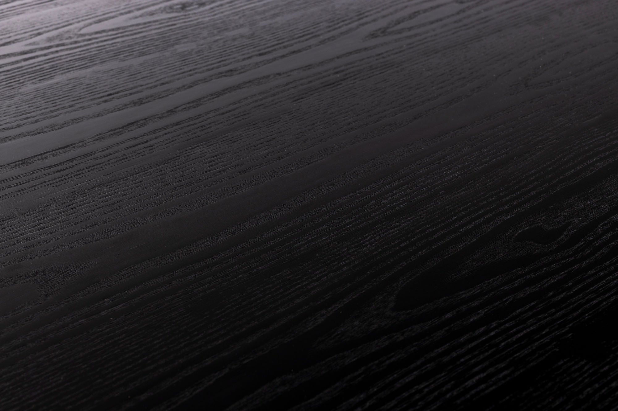 Zuiver Storm Black Oak Wood Round Dining Table