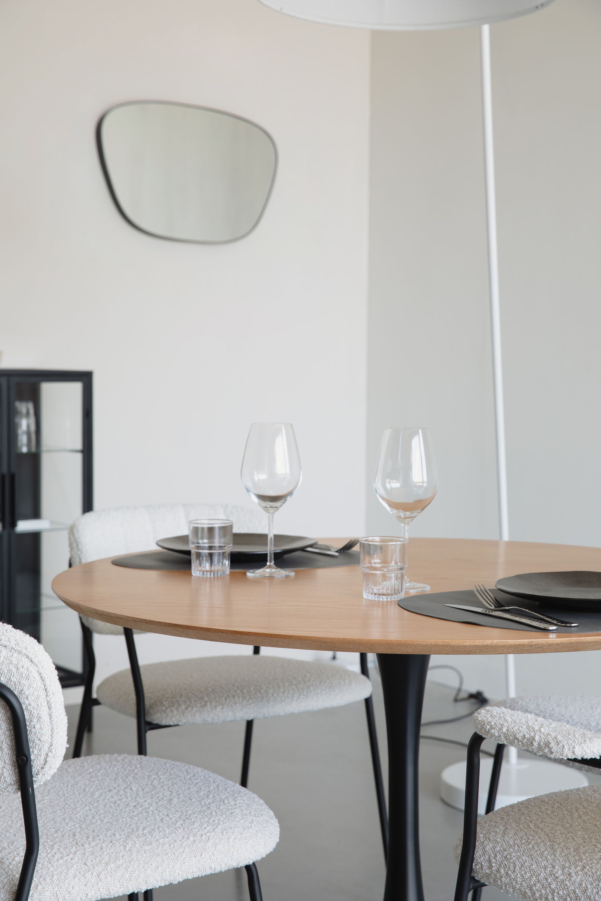 Raku Natural Wood Round Dining Table