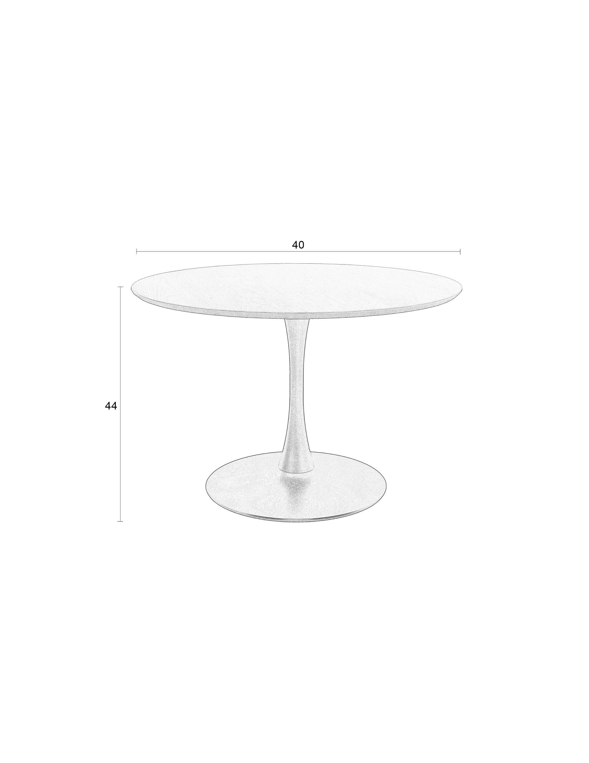 Raku Natural Wood Round Dining Table